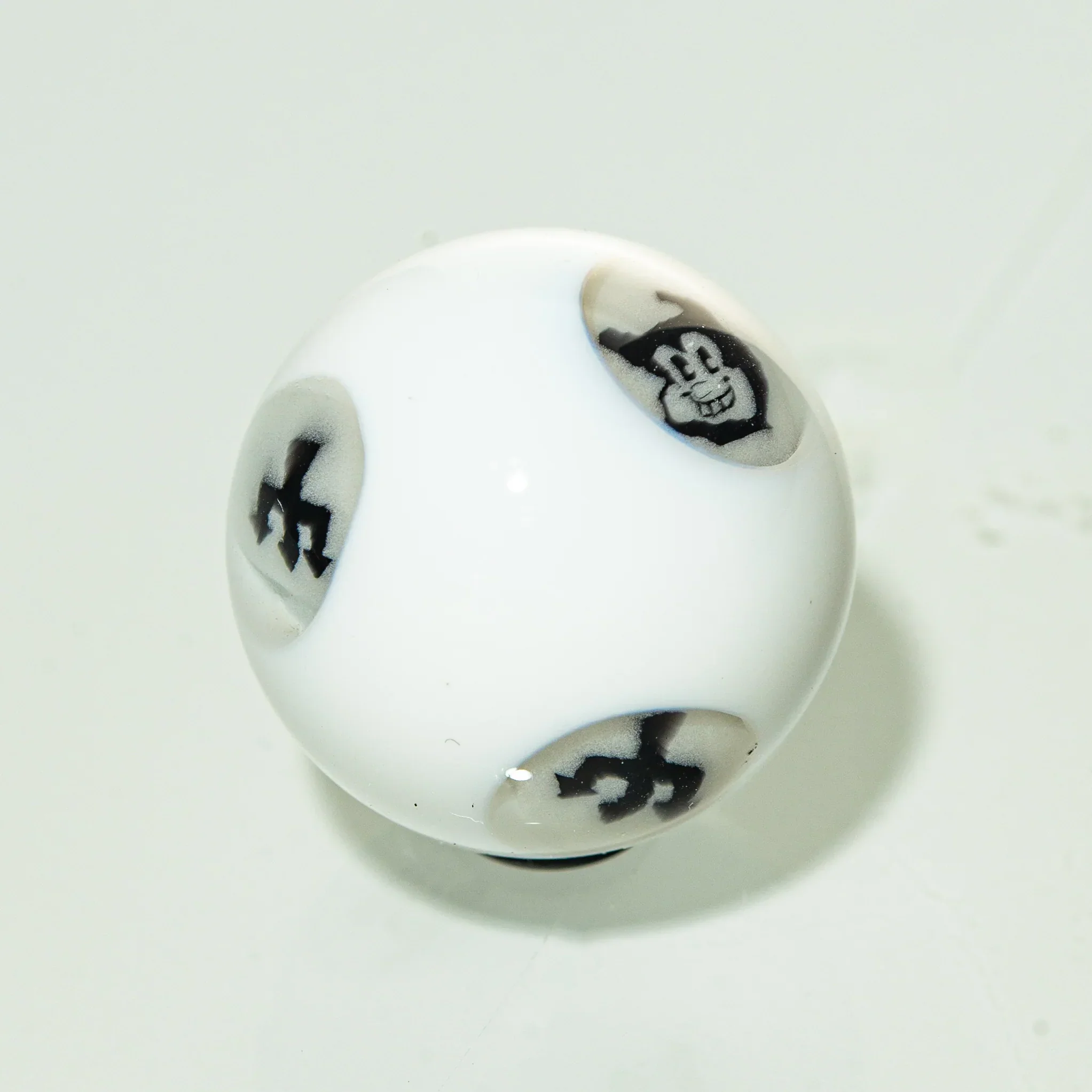Henry Hollingsworth - Black & White Milli 17MM Marble - Image 2