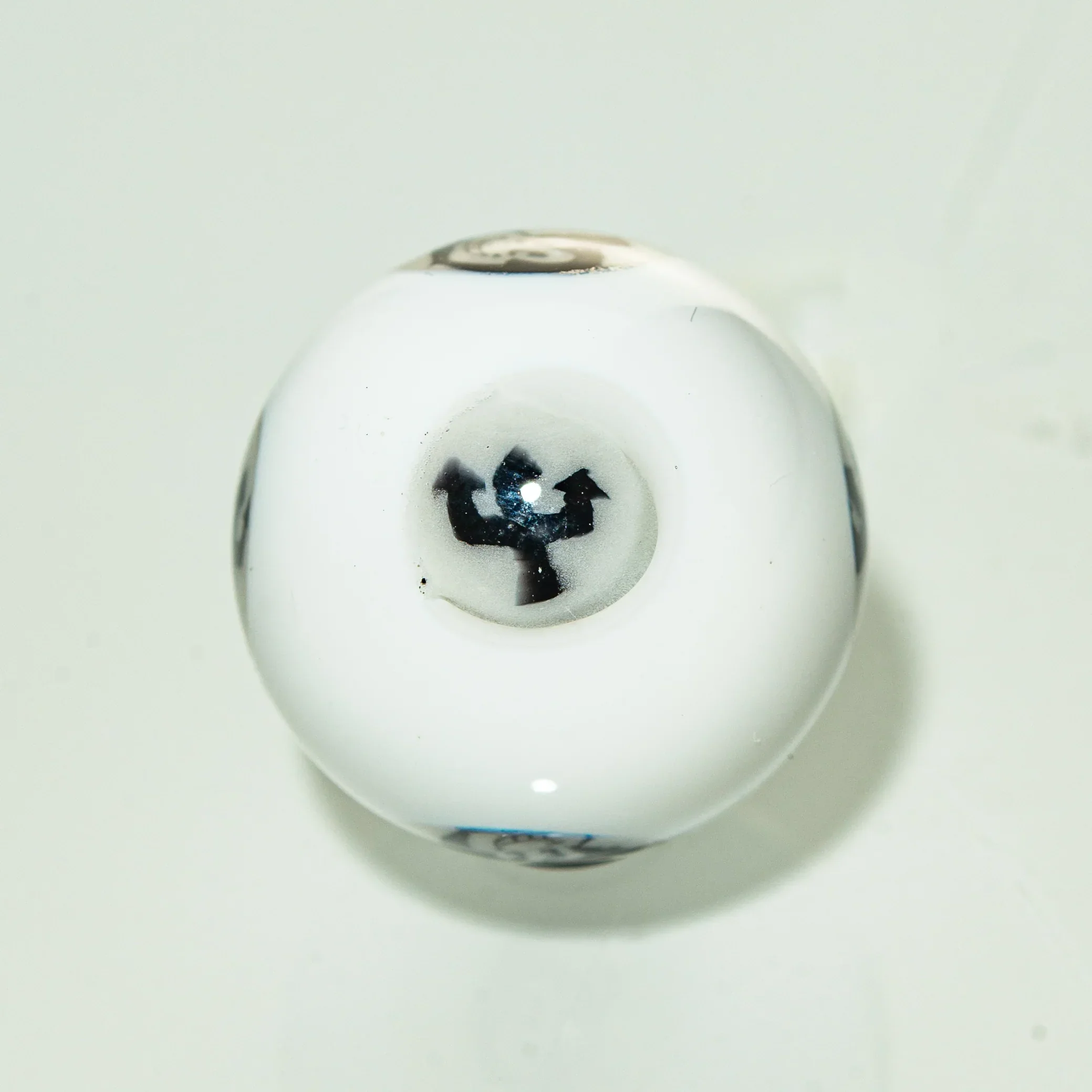 Henry Hollingsworth - Black & White Milli 17MM Marble - Image 3