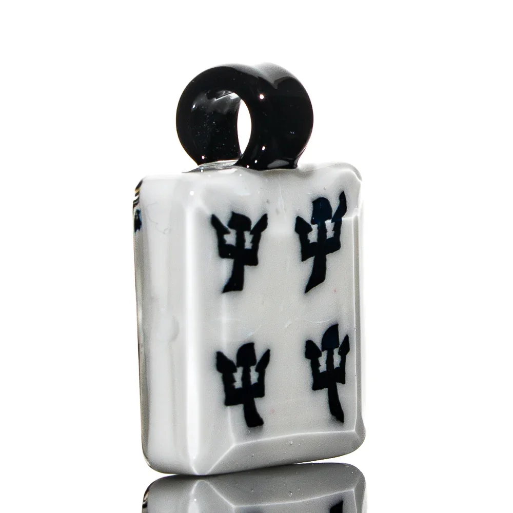 Henry Hollingsworth - Black & White Pitchfork Pendant - Image 2