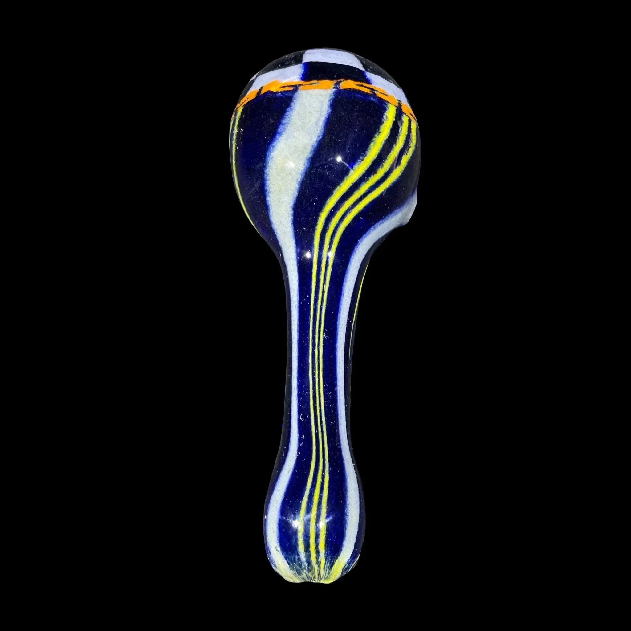 Hoffman Glass - Blue & White Checker Spoon - Image 3
