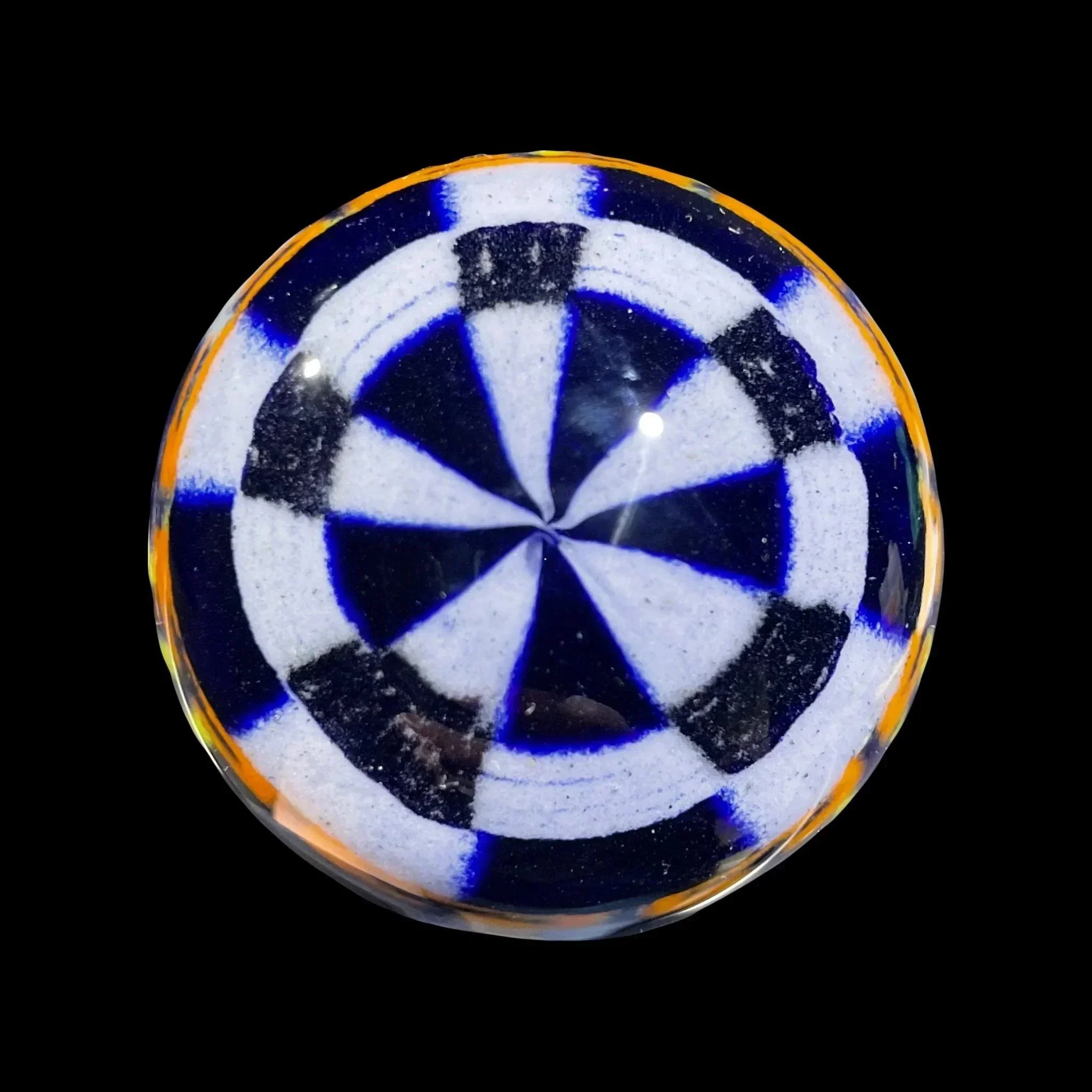 Hoffman Glass - Blue & White Checker Spoon - Image 4