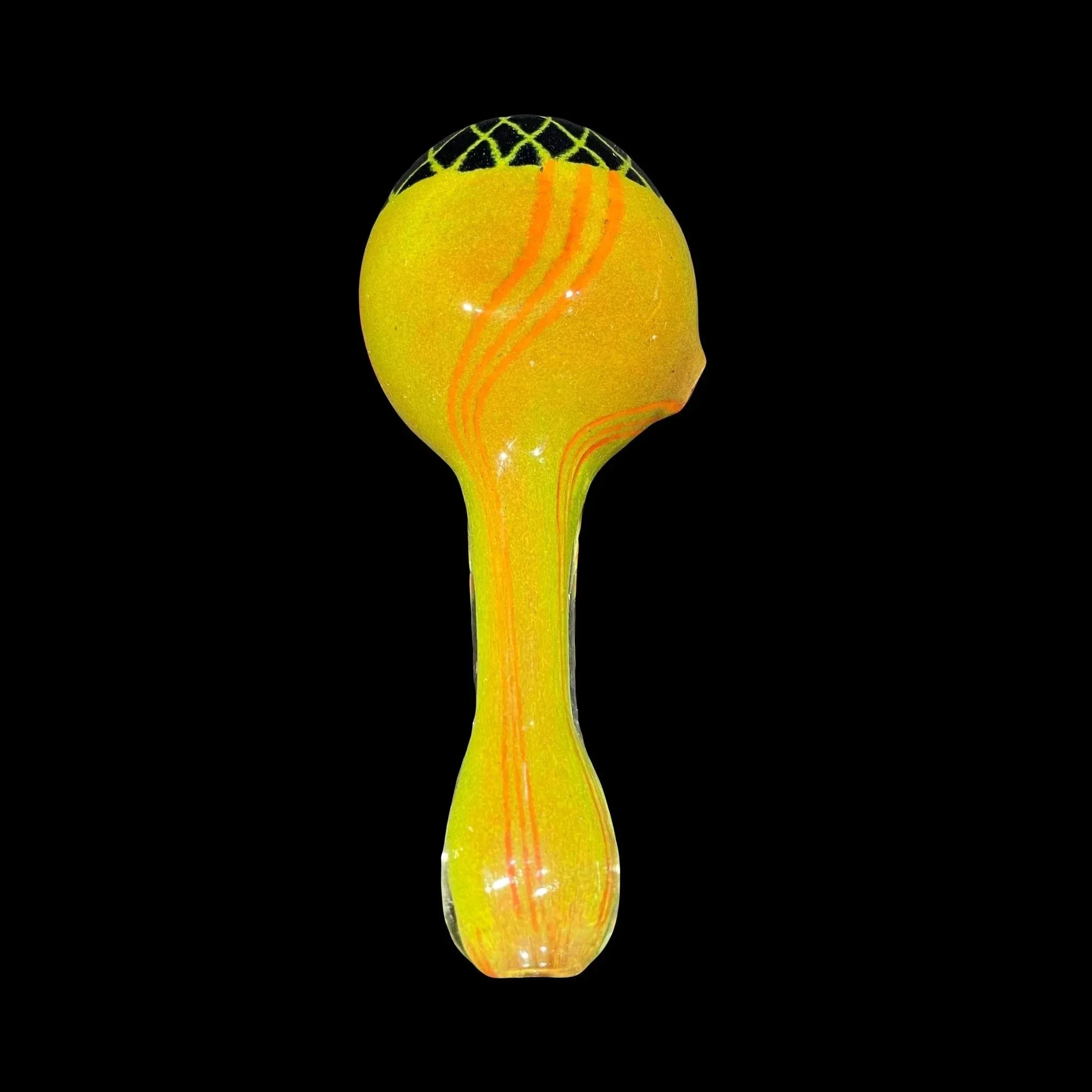 Hoffman Glass - Green, Orange, & Black Mini Retticello Spoon - Image 3