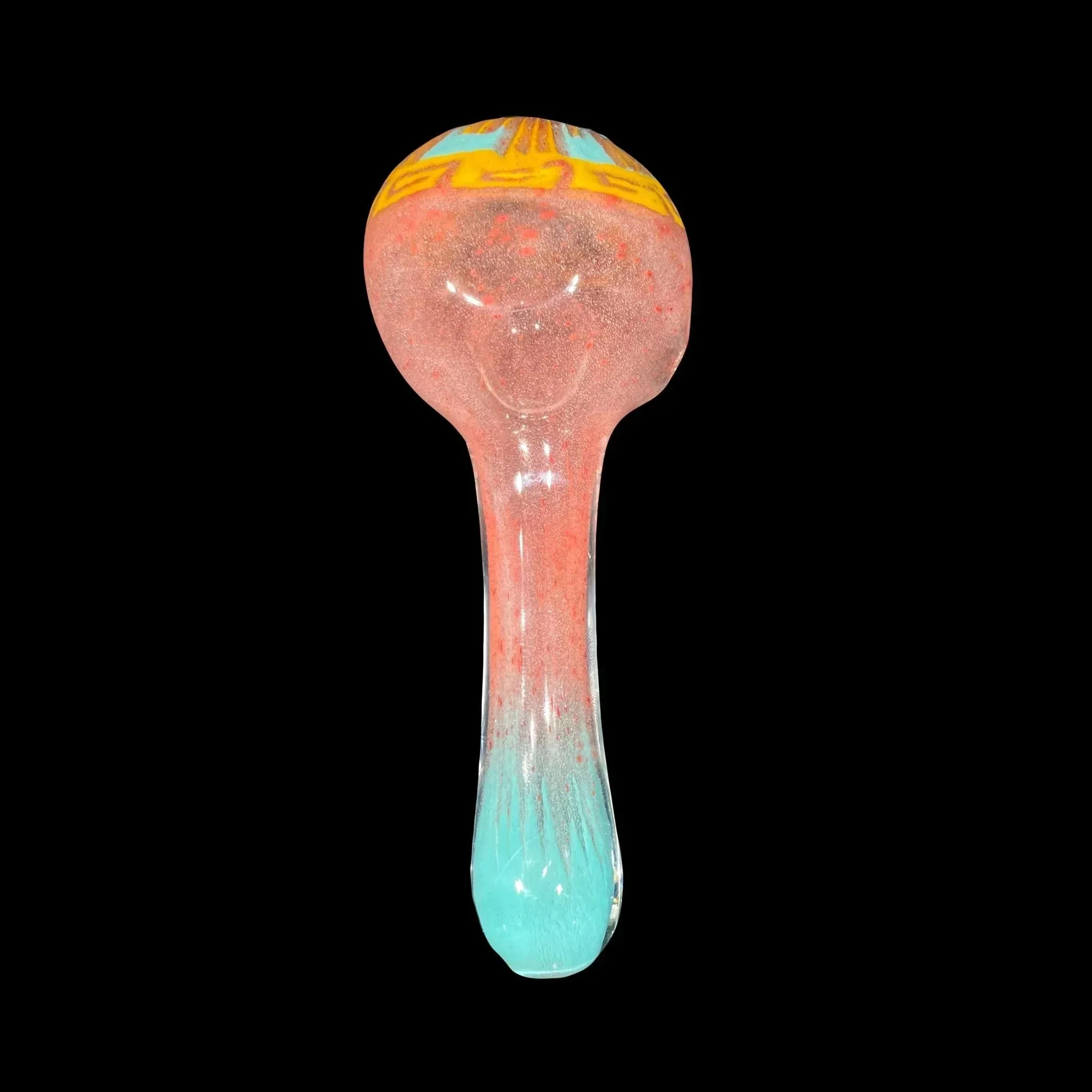 Hoffman Glass - Red Aztek Spoon - Image 3