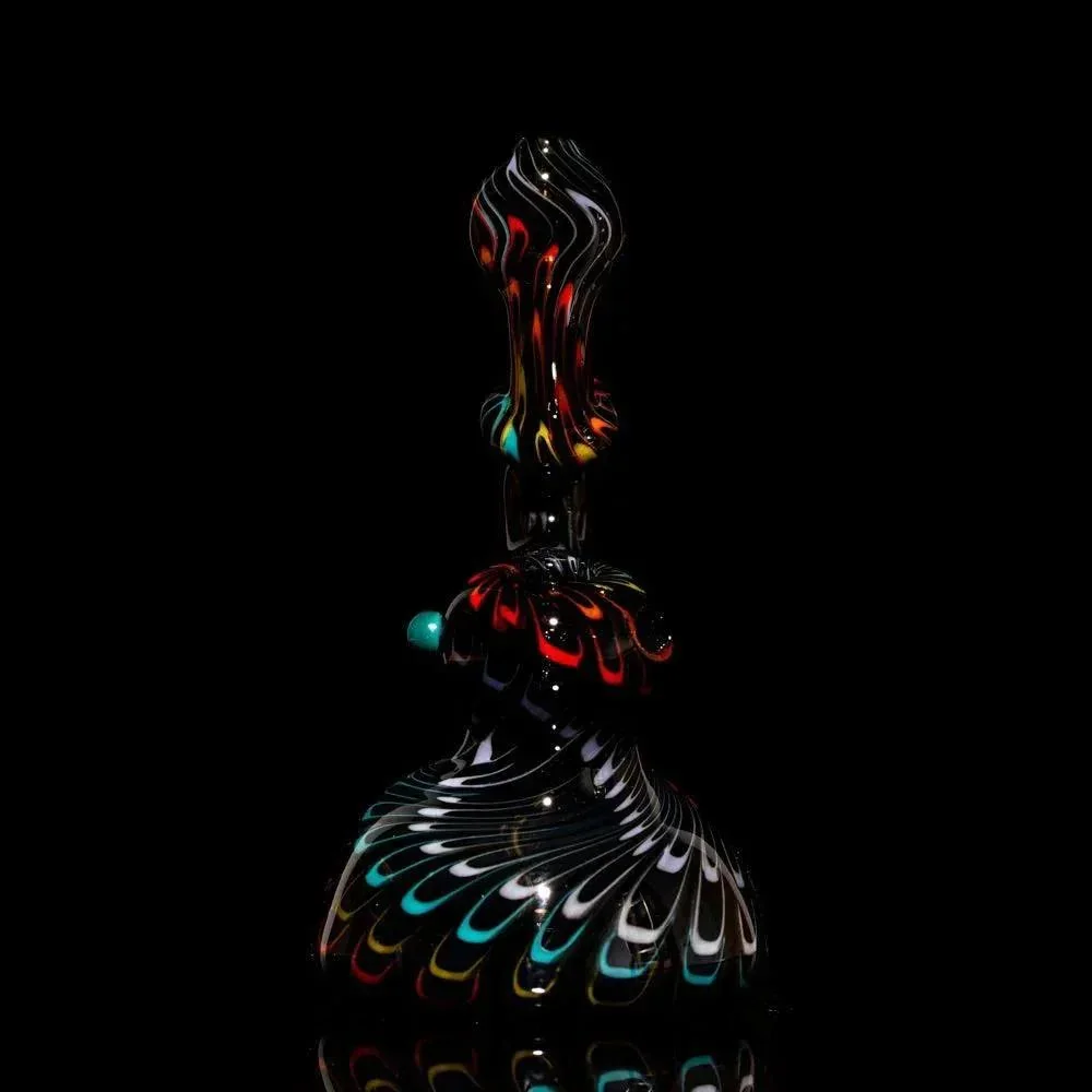 Hot Mess Glass - Dark Rainbow Bubbler - Image 7