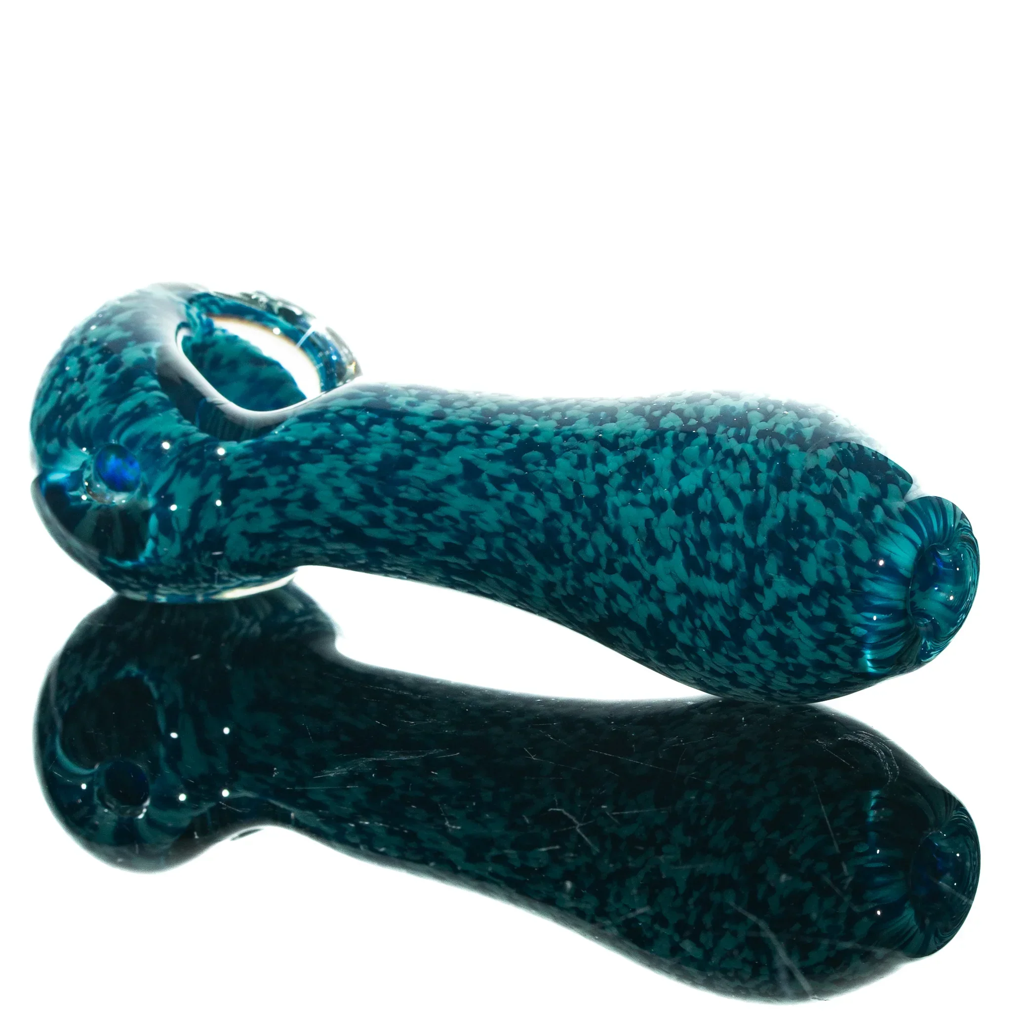 Humboldt Studios - Aqua Azul & Peacock Frit Spoon - Image 2