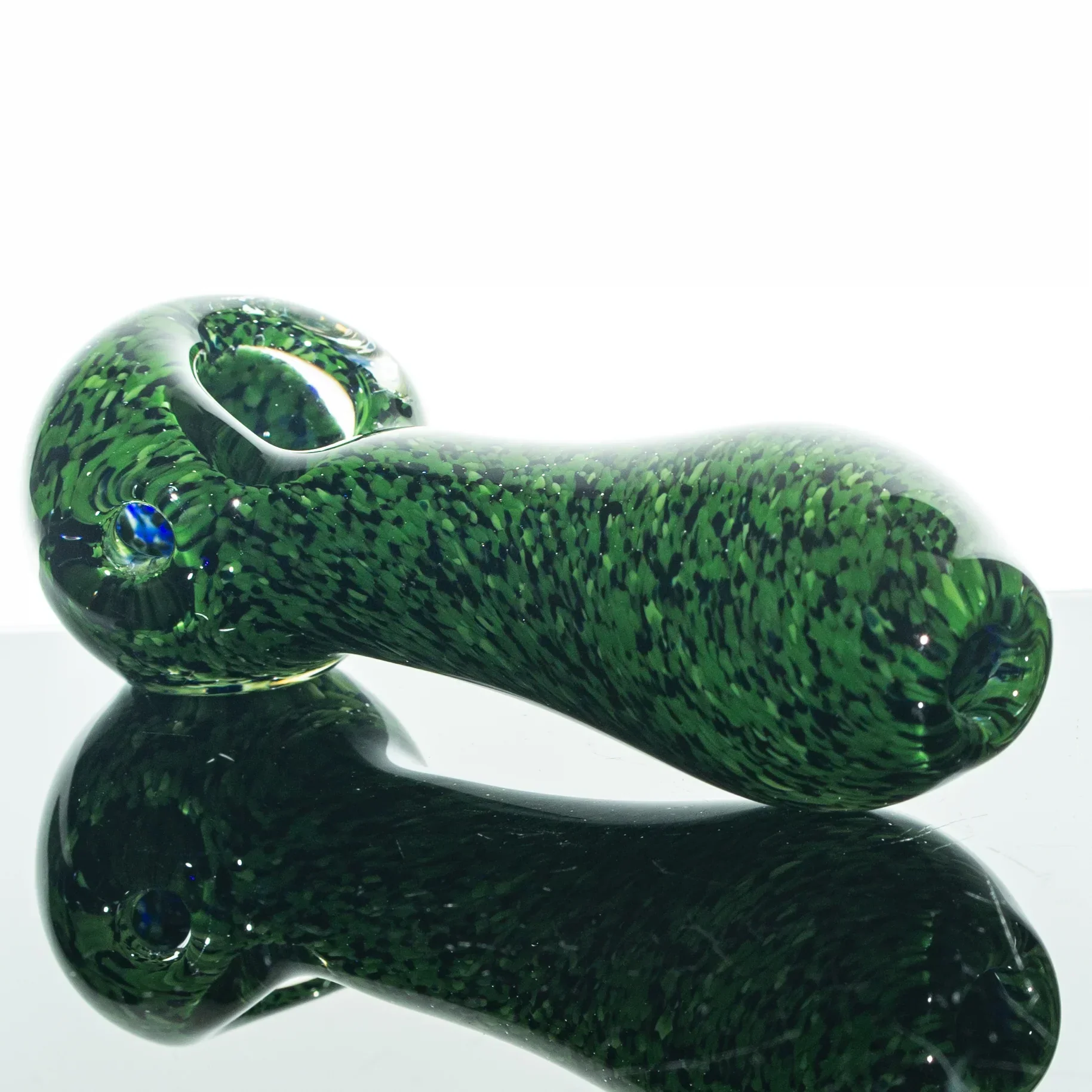Humboldt Studios - Green & Black Frit Spoon - Image 2