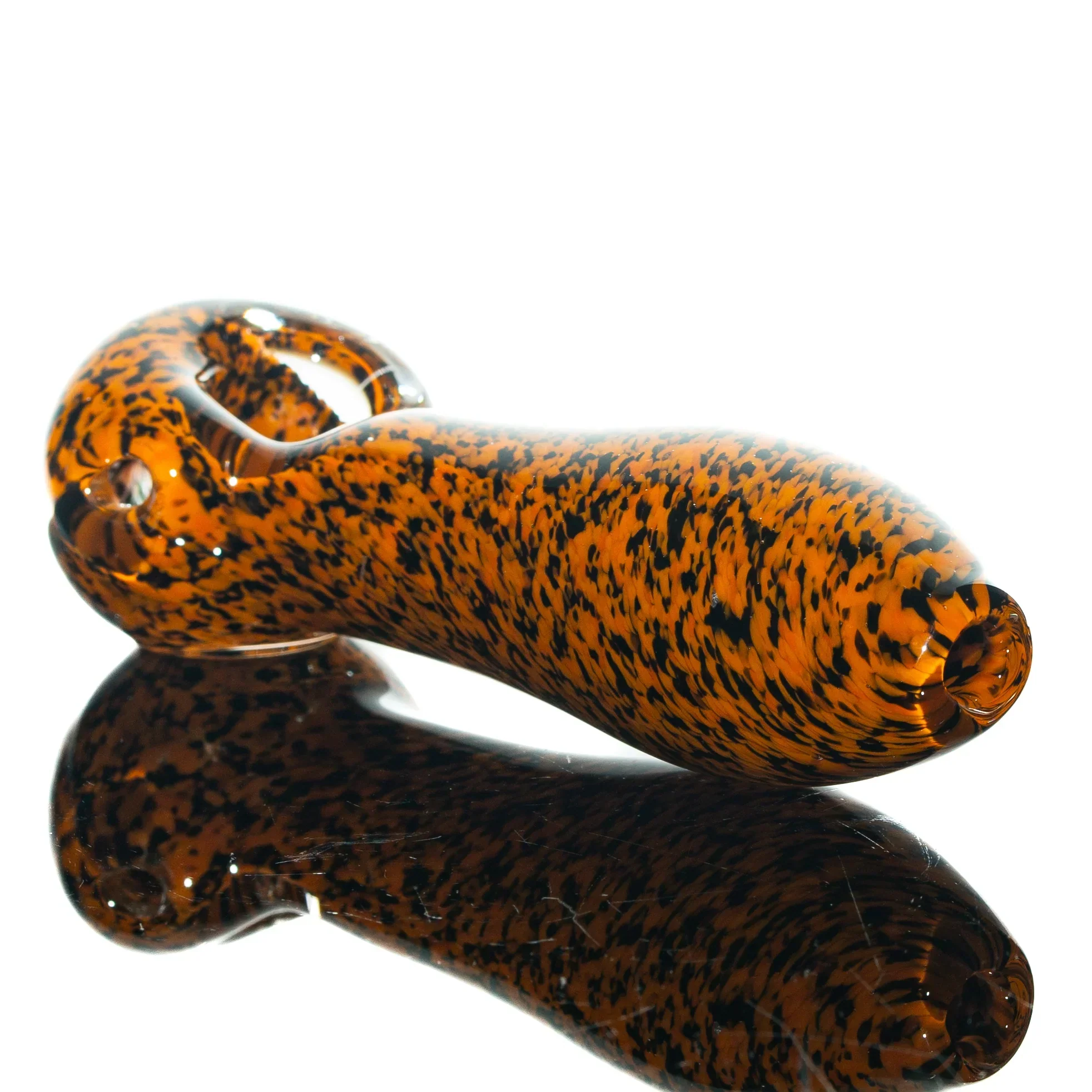 Humboldt Studios - Orange & Black Frit Spoon - Image 2
