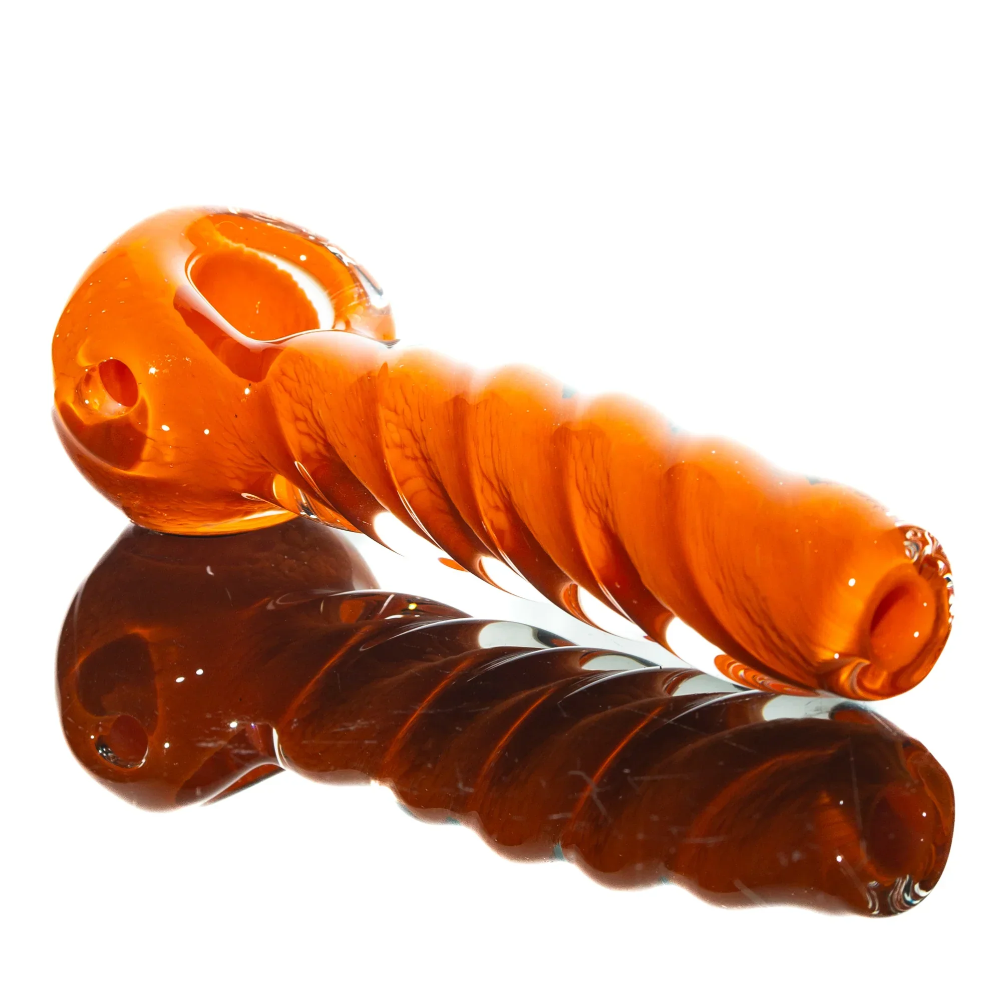 Humboldt Studios - Orange Frit Twist Spoon - Image 2