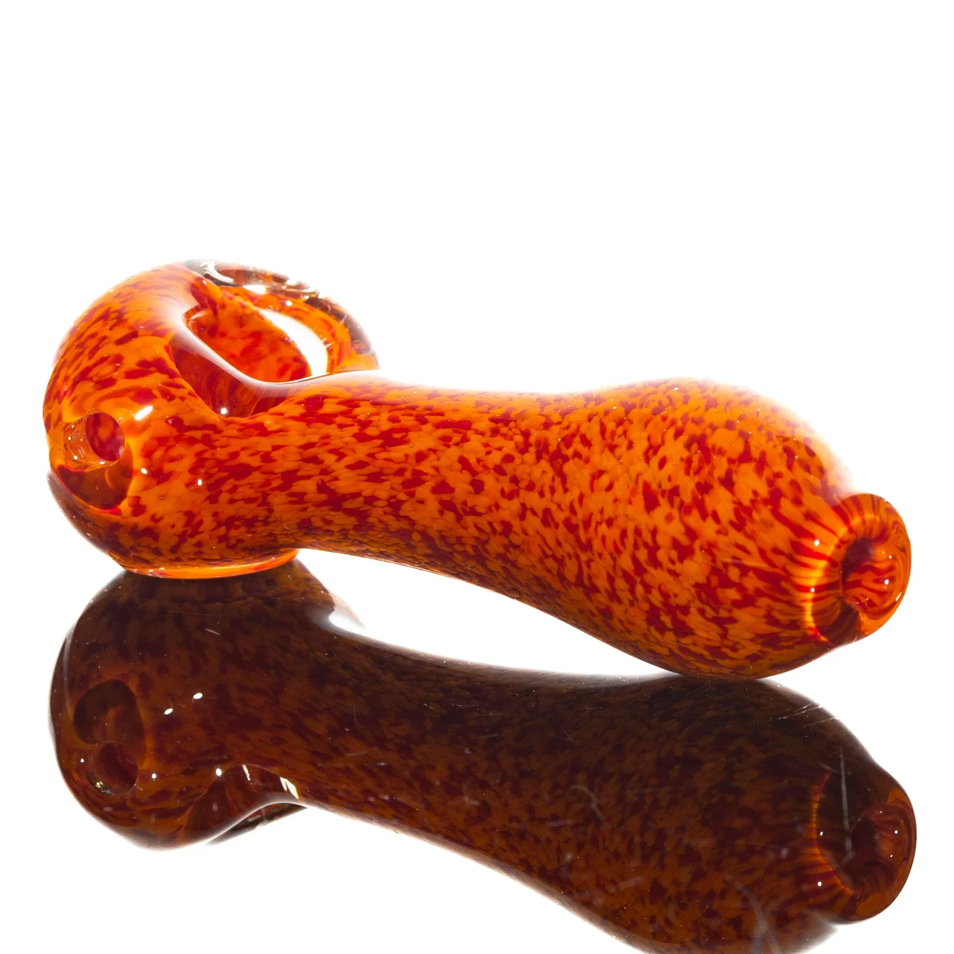 Humboldt Studios - Orange & Red Frit Spoon - Image 2