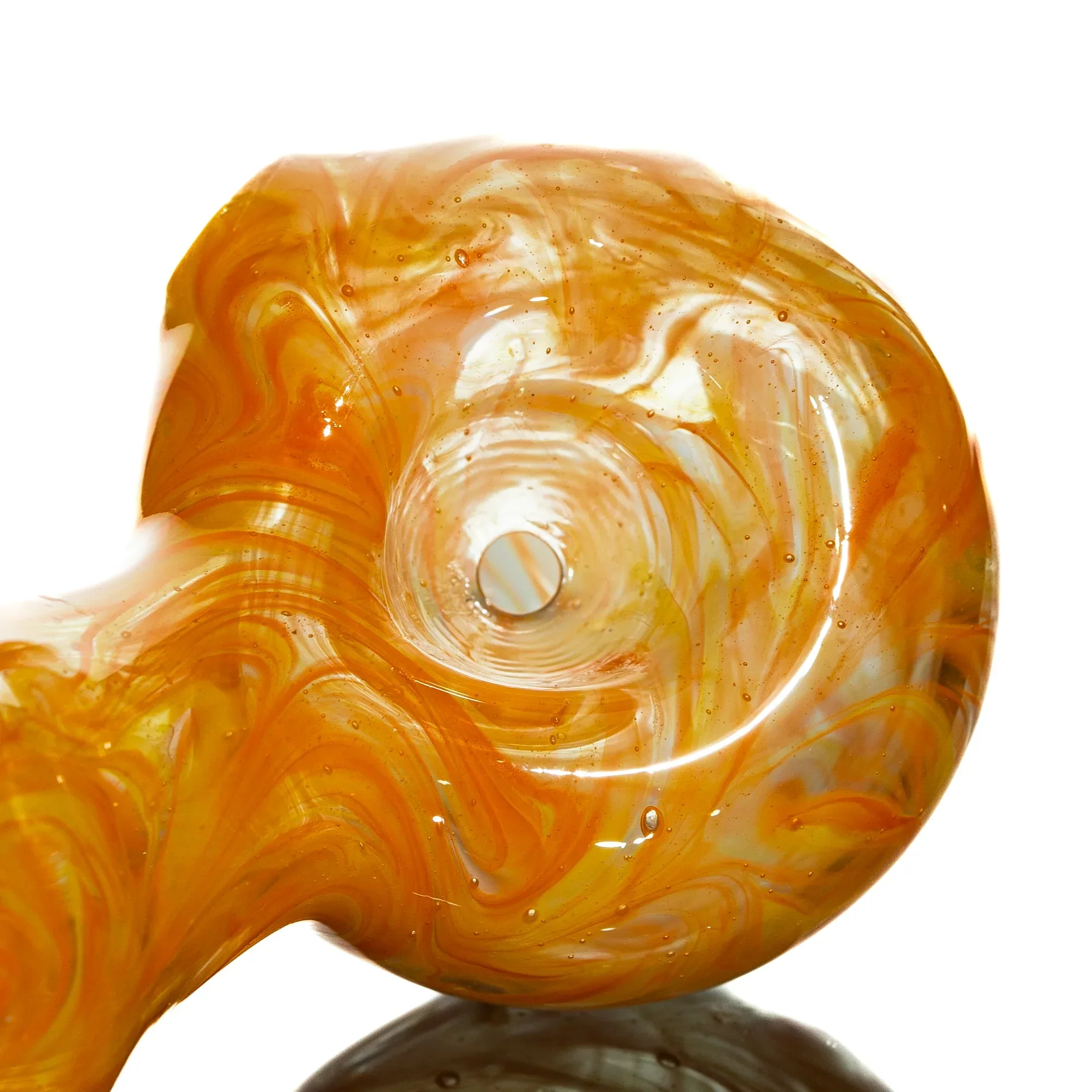 Humboldt Studios - Orange, Yellow Wrap & Rake Hour Glass Spoon - Image 3