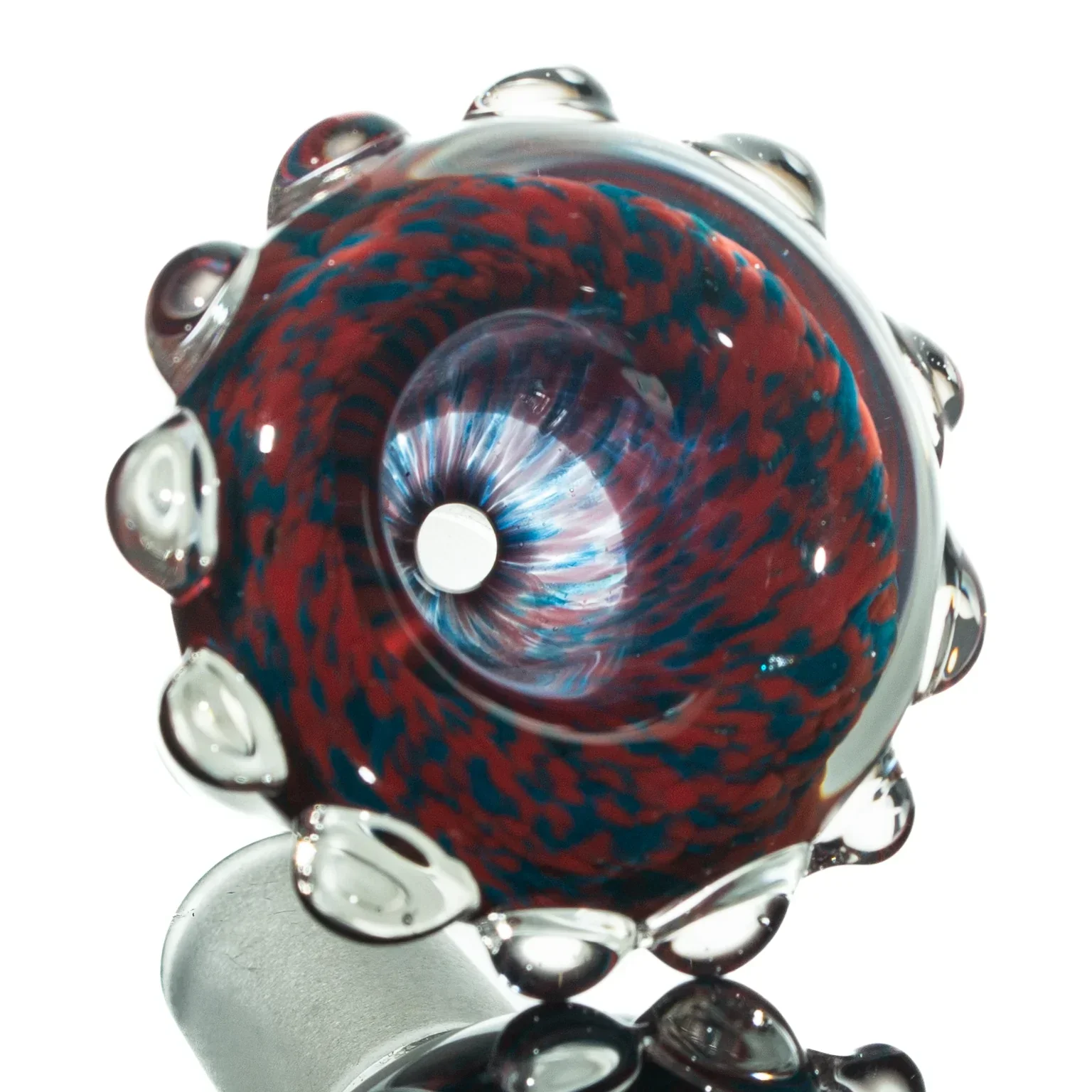 Humboldt Studios - Red & Blue 14mm Frit Slide - Image 2