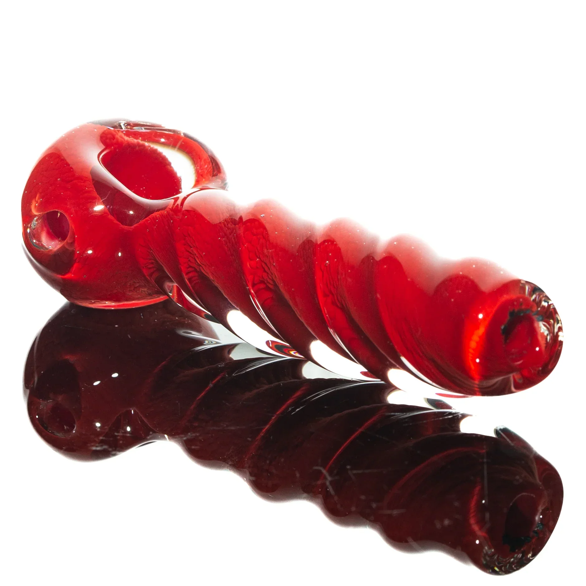 Humboldt Studios - Red Frit Twist Spoon - Image 2