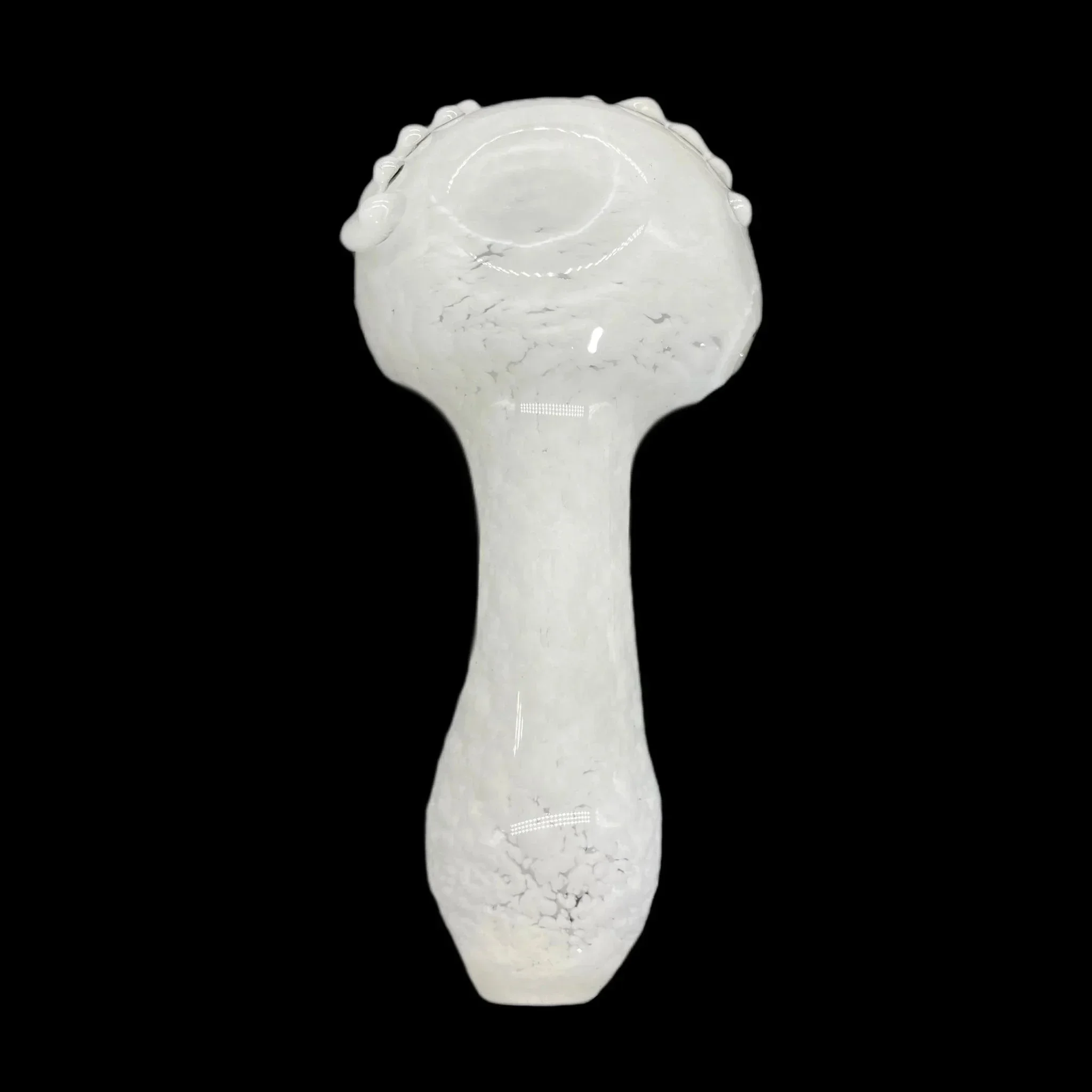 I Love Frank Glass - White Glow In The Dark Owl Pipe - Image 5