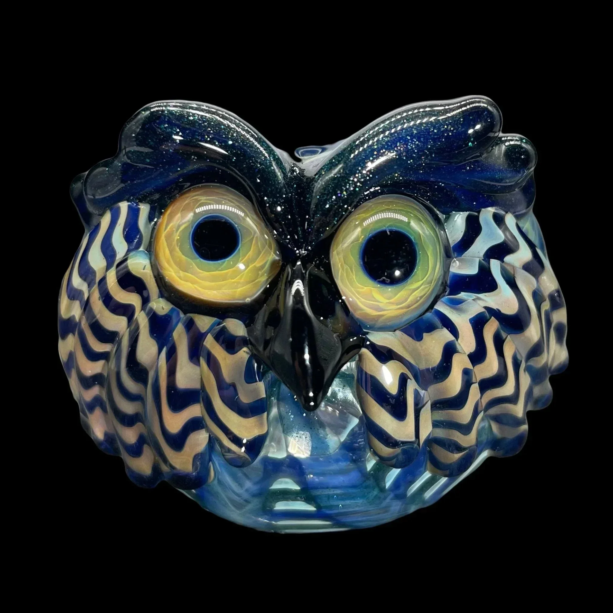 I Love Frank - Blue Wrap & Rake Owl Pipe - Image 2