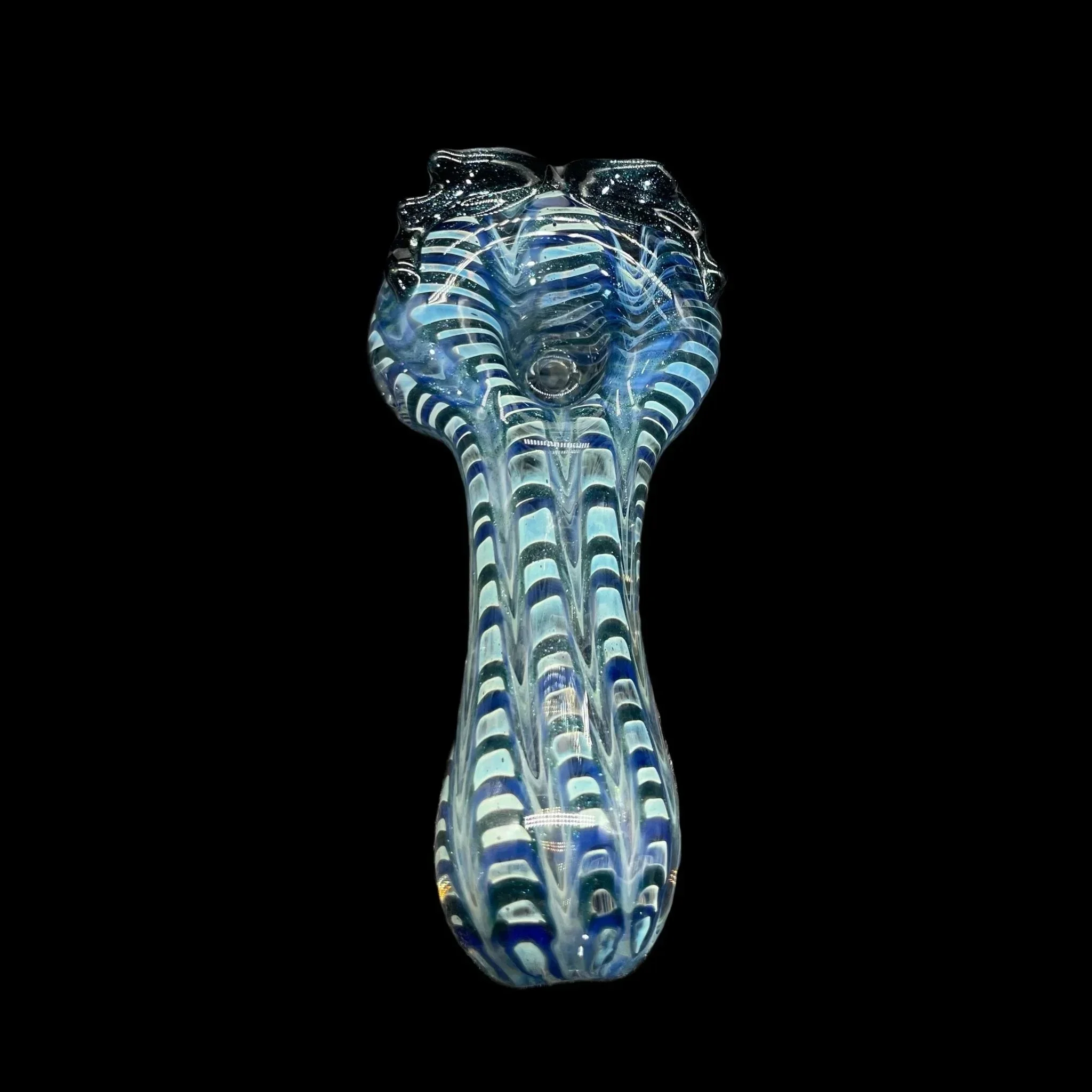 I Love Frank - Blue Wrap & Rake Owl Pipe - Image 3