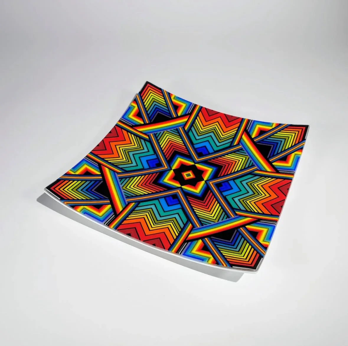 Ian Chadwick - Rainbow Partial Kiln Formed Bowl - Image 2