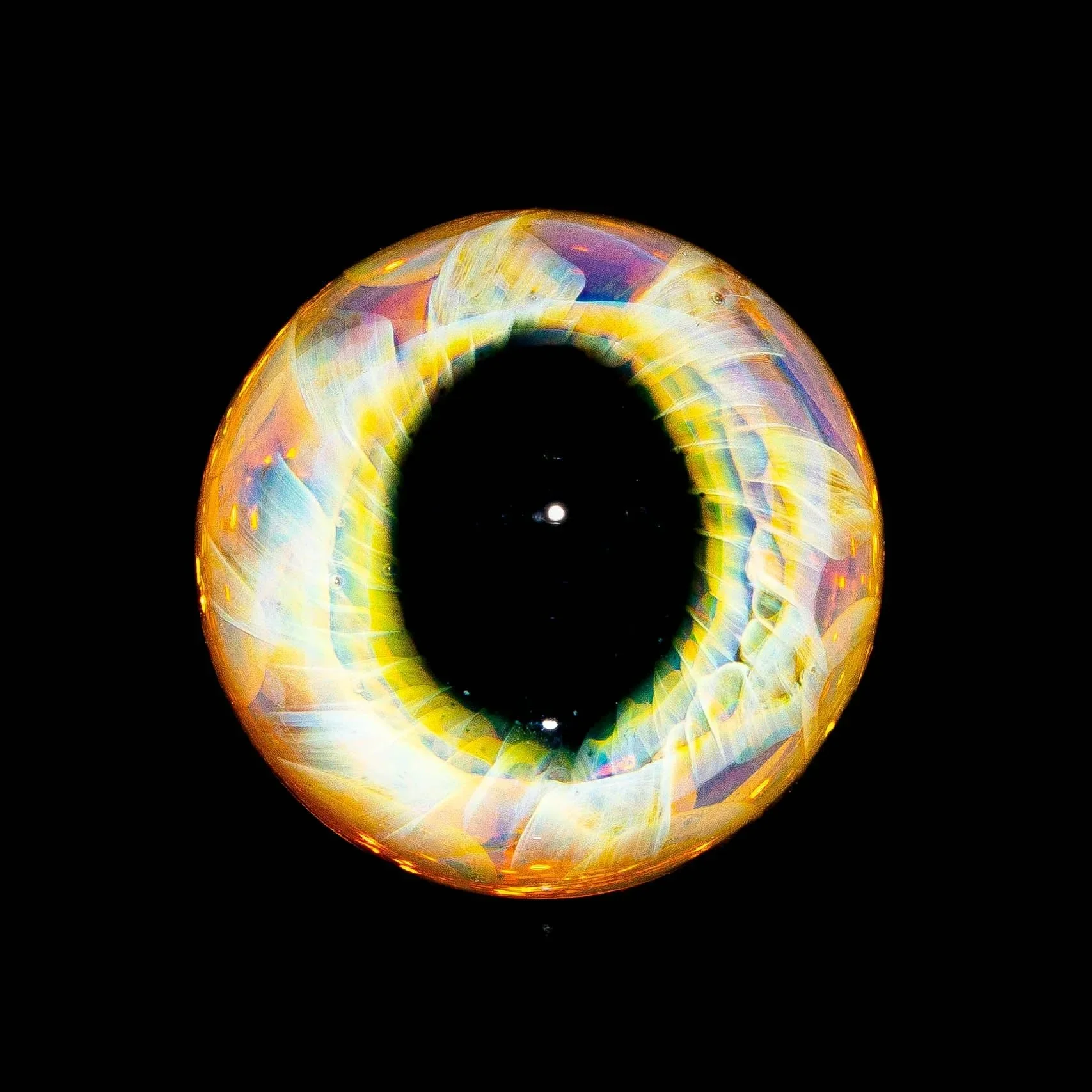Indo Glass x Fatal Facets - Pupil 26MM Marble - Image 3
