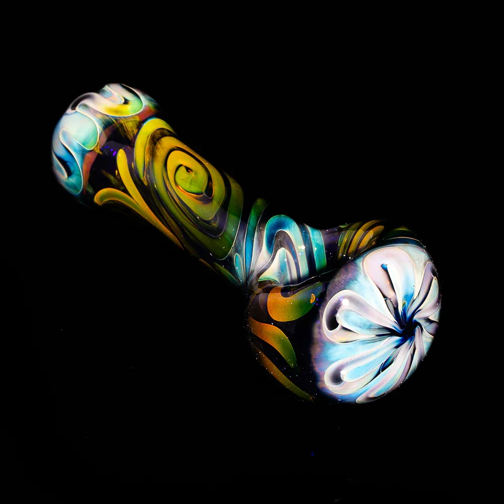 Izlow Glass - Blue Spiral Spoon - Image 2