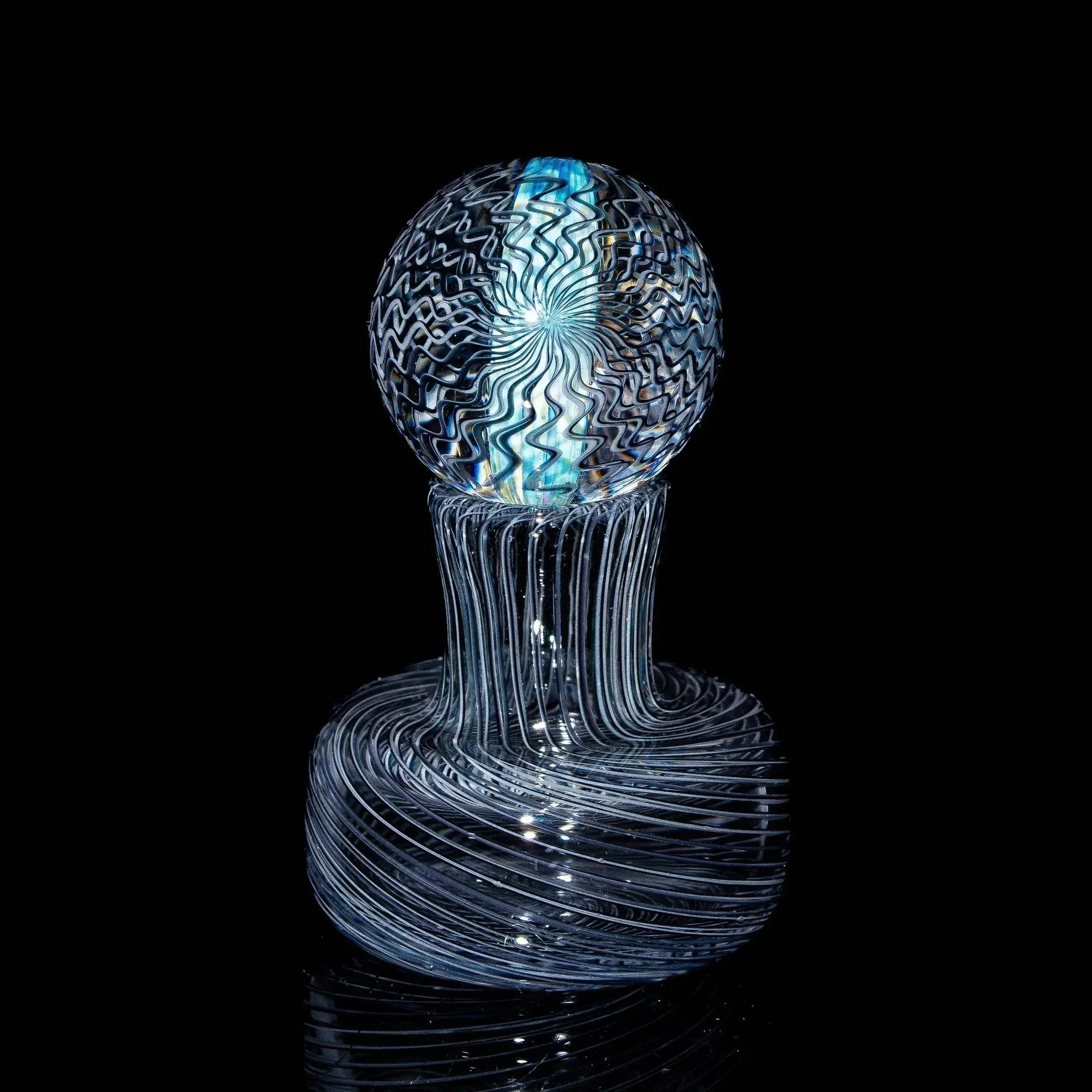Jareds Glass - Wig Wag Tunnel 25MM Marble - Image 2