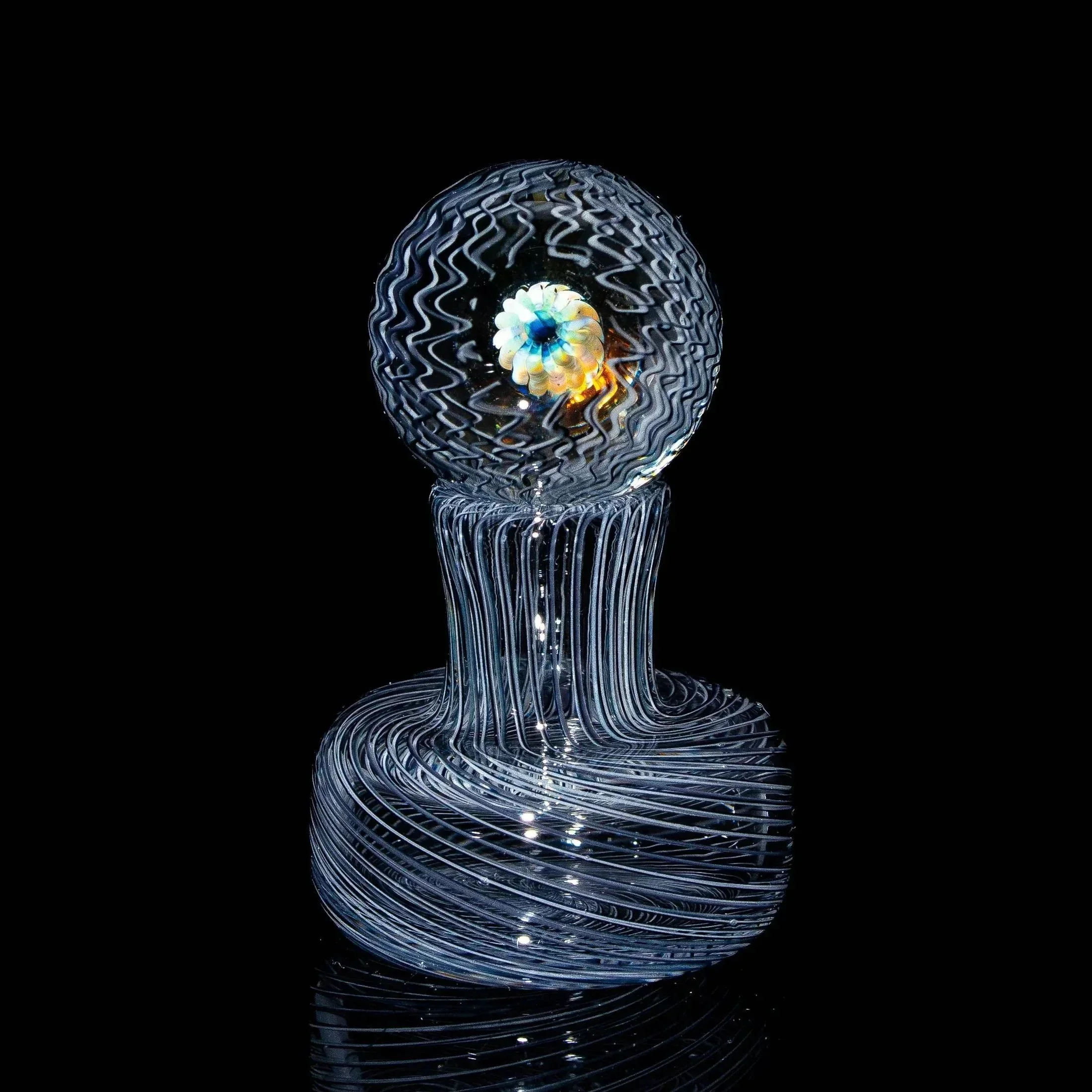 Jareds Glass - Wig Wag Tunnel 25MM Marble - Image 4