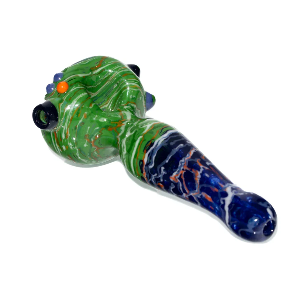 Jeff Spaga - Green & Navy Wig Wag Cab Spoon - Image 2