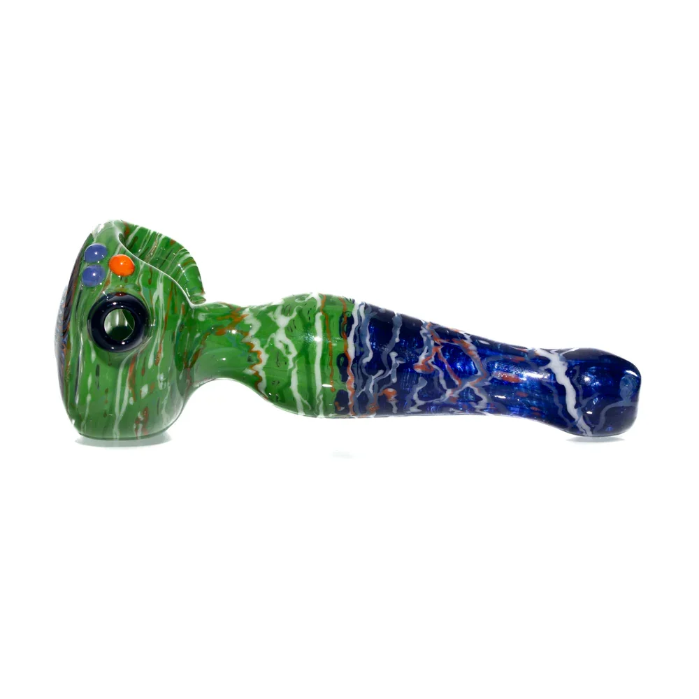Jeff Spaga - Green & Navy Wig Wag Cab Spoon - Image 3