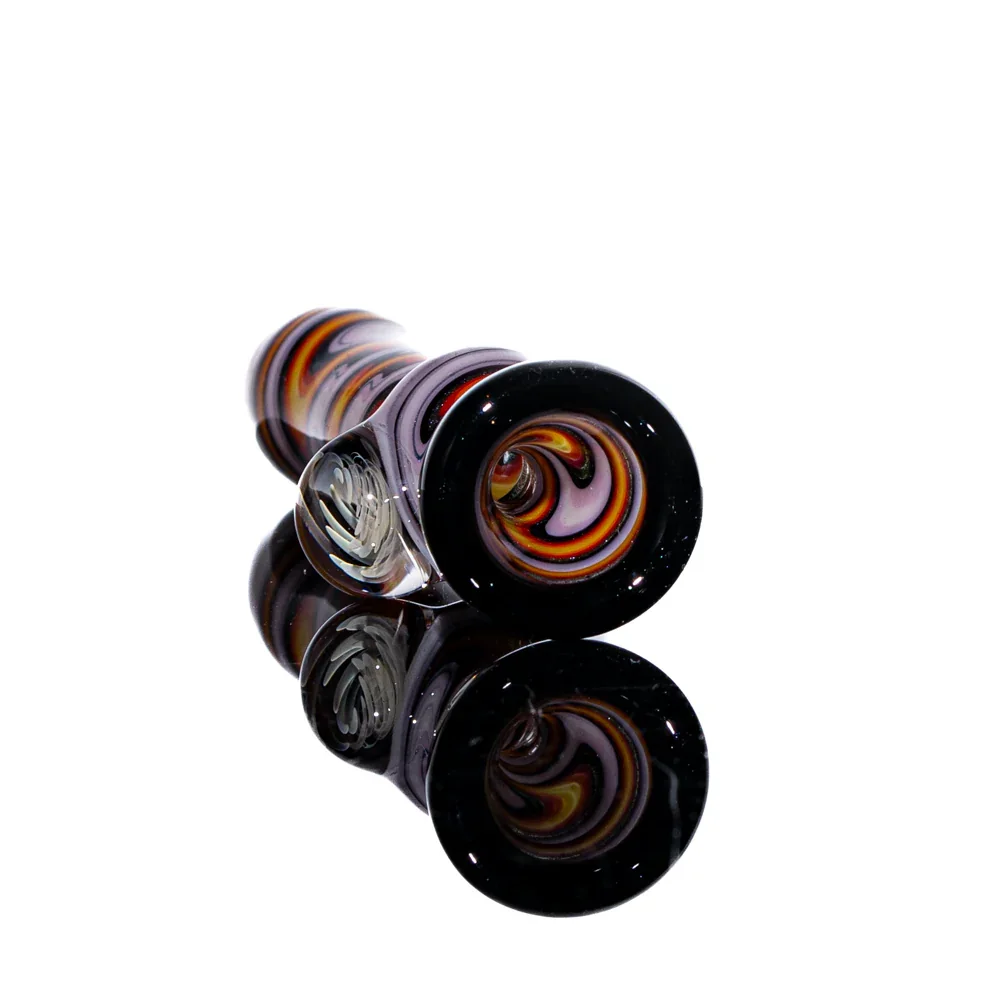 Jon Rickert - Orange, White, & Black Linework Chillum - Image 2