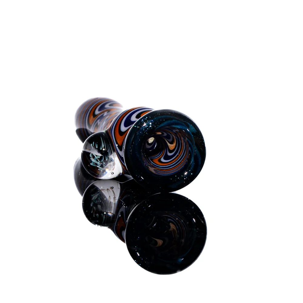 Jon Rickert - Purple, Orange, & White Linework Chillum - Image 2