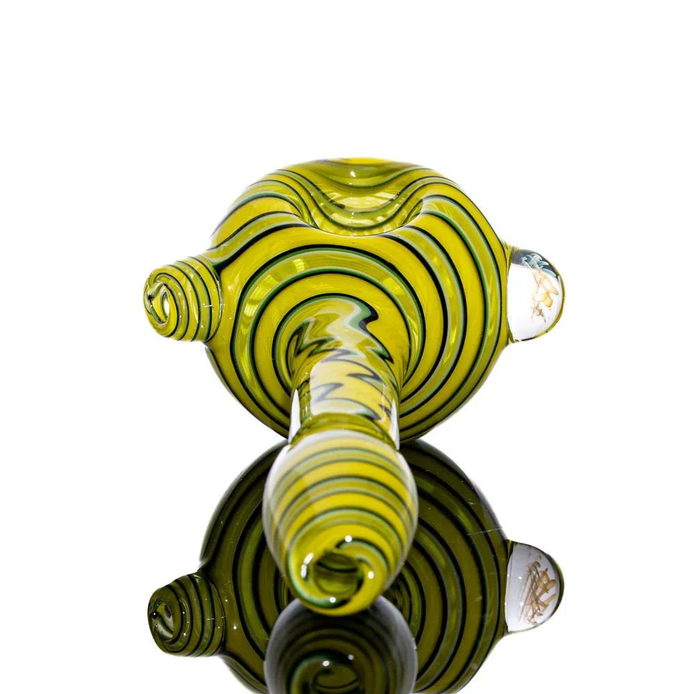 Jon Rickert - Yellow, White, & Black Linework Spoon - Image 3