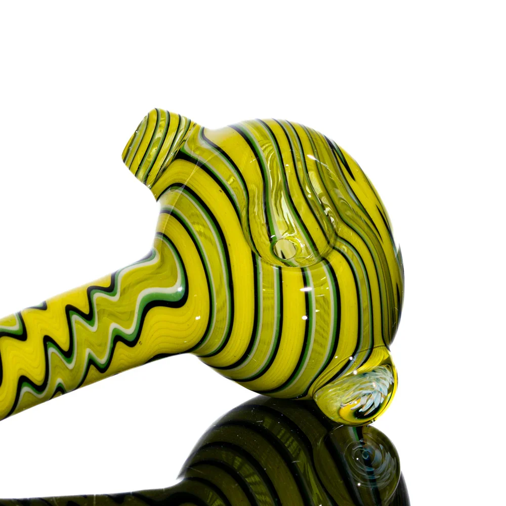 Jon Rickert - Yellow, White, & Black Linework Spoon - Image 4