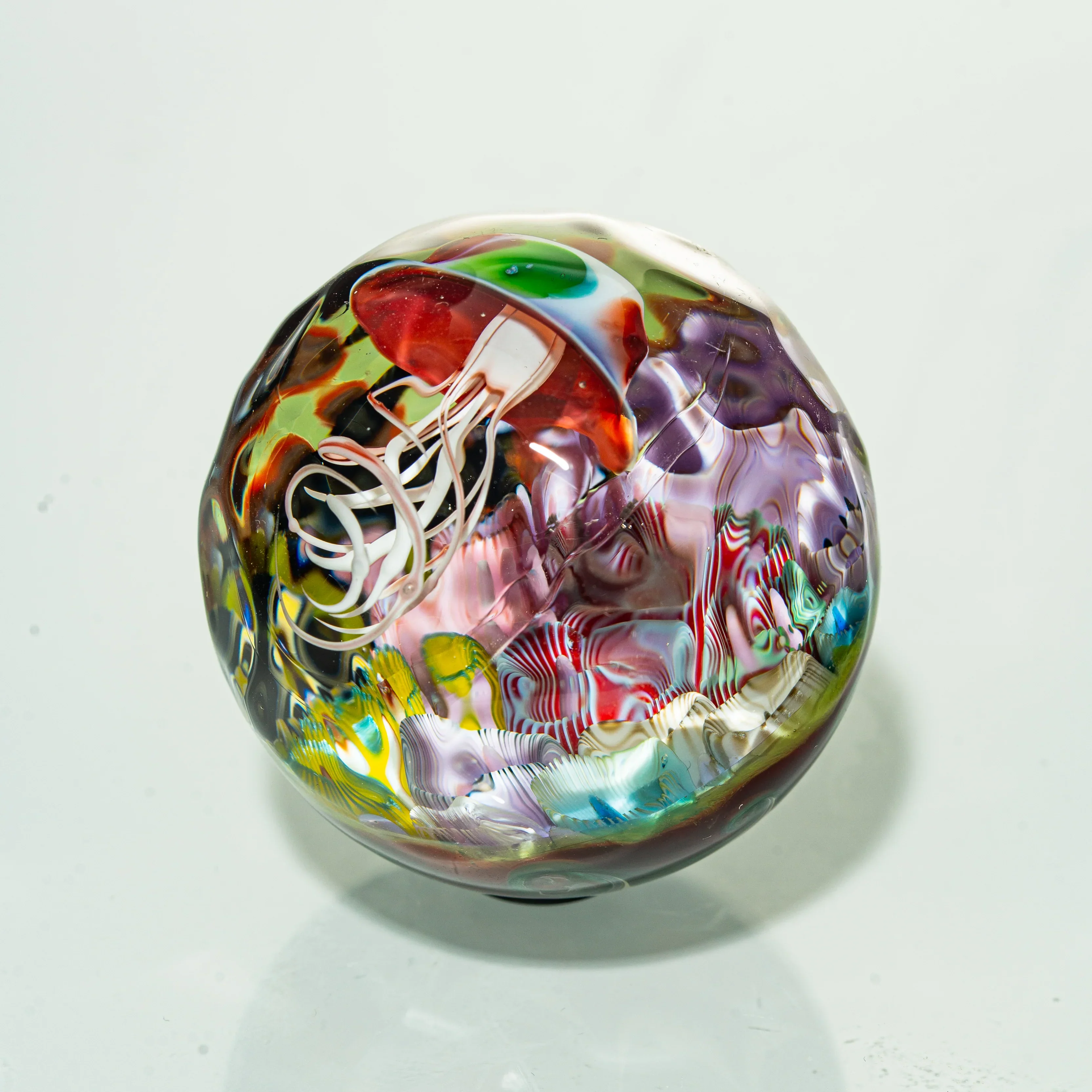Josh Mazet - Red & Green Jelly Pool 45MM Marble - Image 3