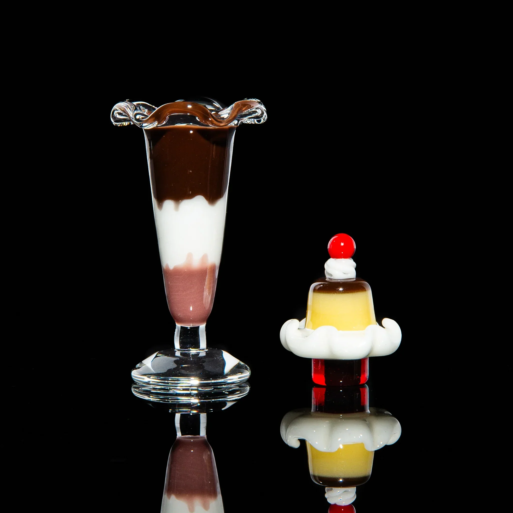 Kaji The Lab - Chocolate & Vanilla Ice Cream Sundae Slurper Set - Image 2