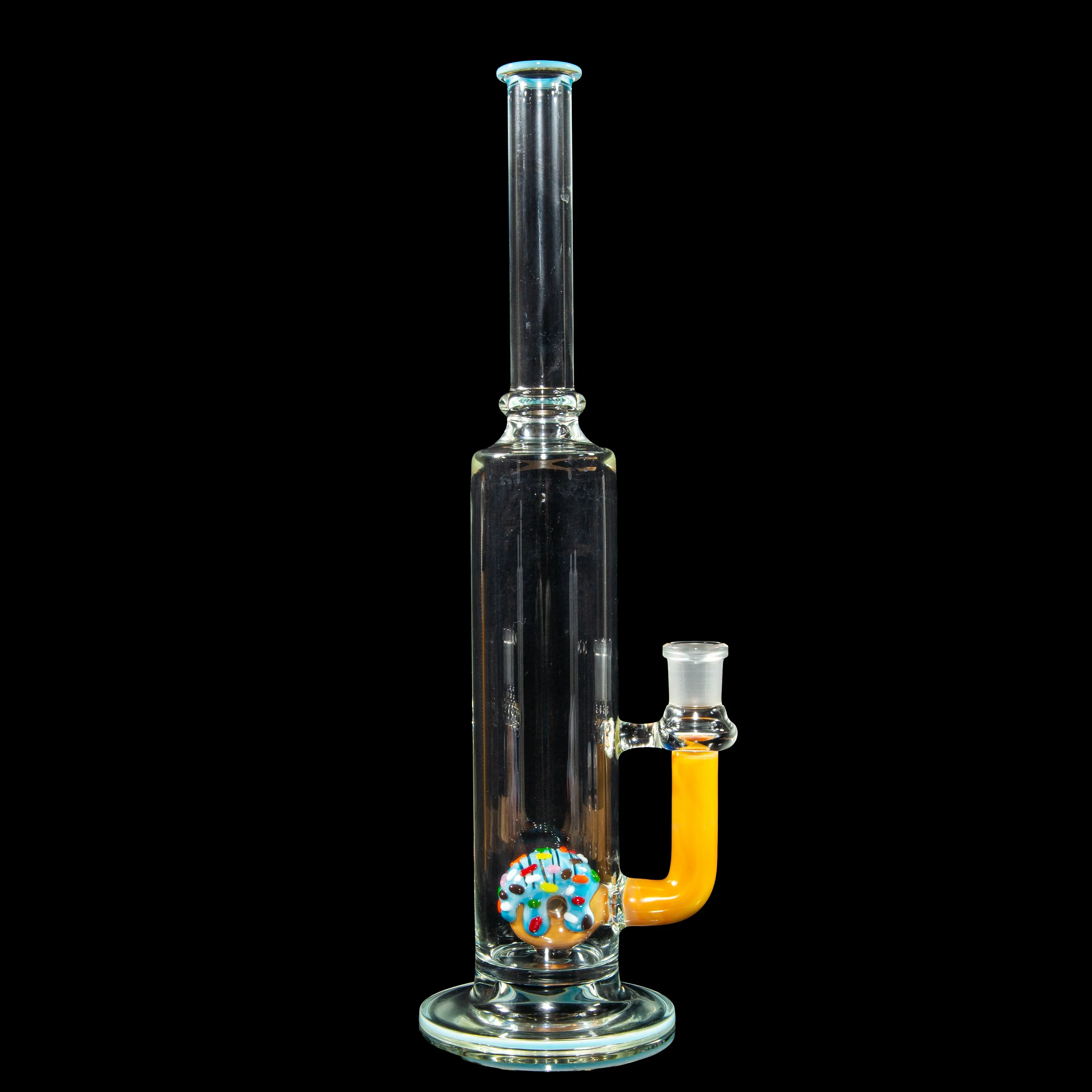 KGB Glass - Blue Raspberry Drip & Rainbow Sprinkles Donut Tube - Image 2