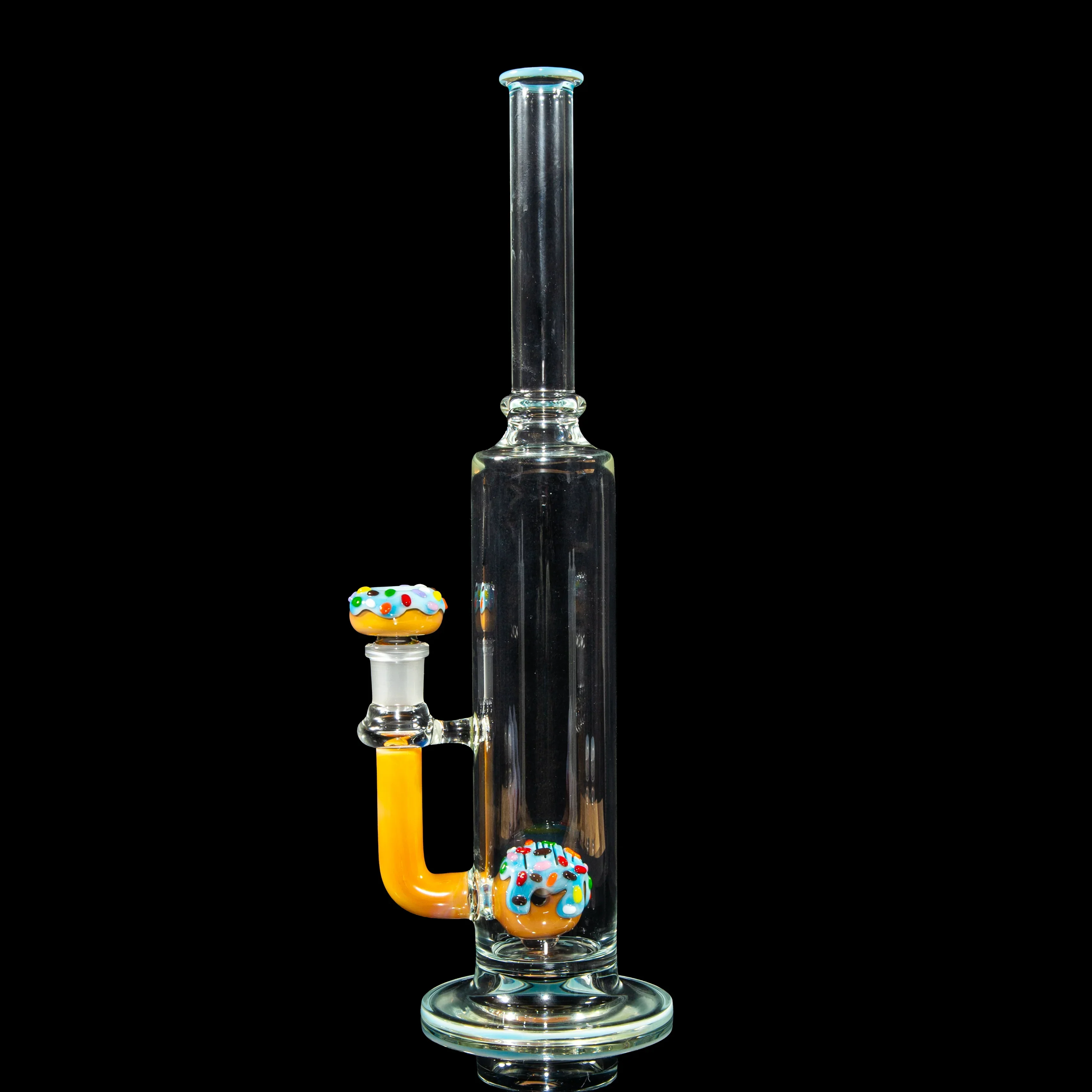 KGB Glass - Blue Raspberry Drip & Rainbow Sprinkles Donut Tube - Image 3