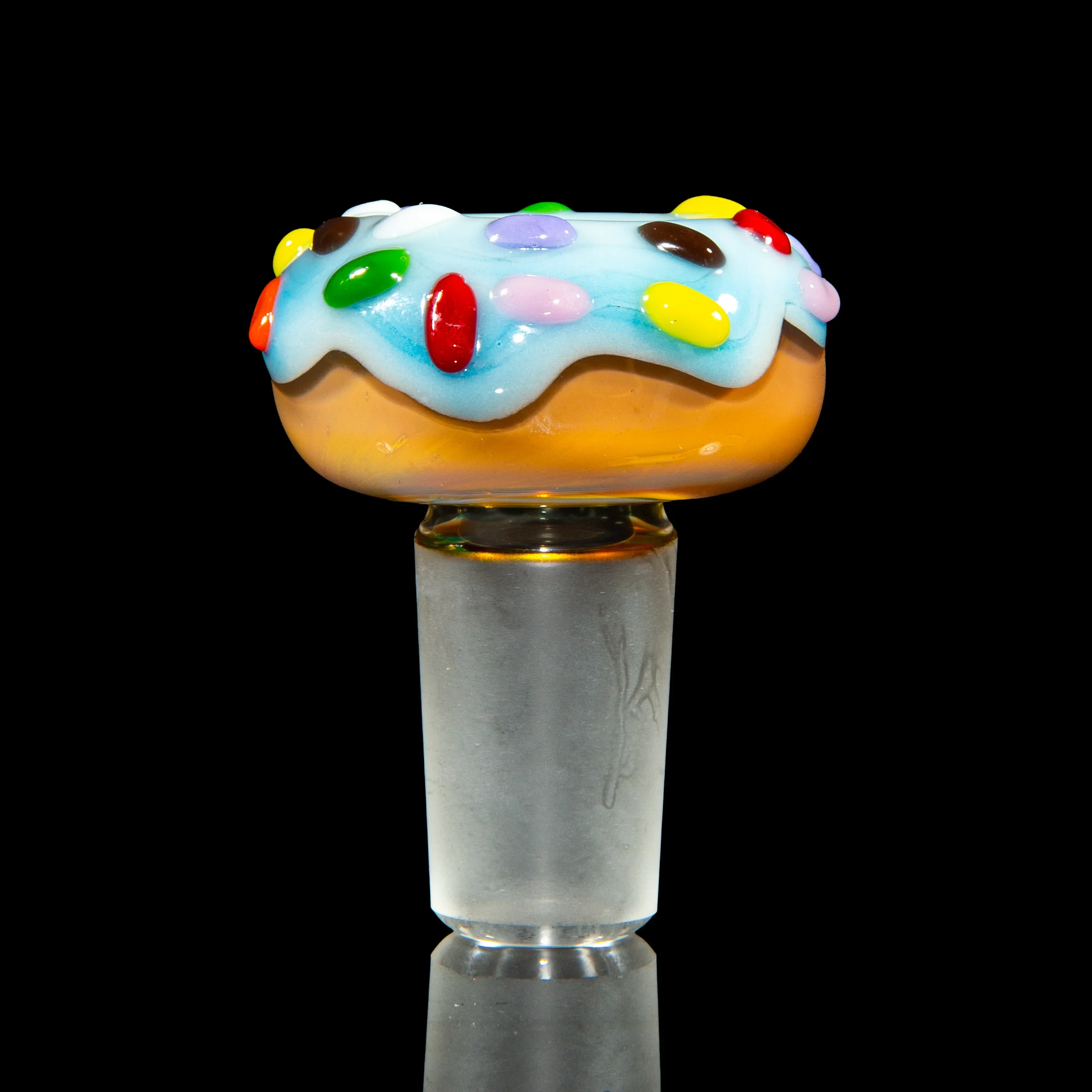 KGB Glass - Blue Raspberry Drip & Rainbow Sprinkles Donut Tube - Image 6