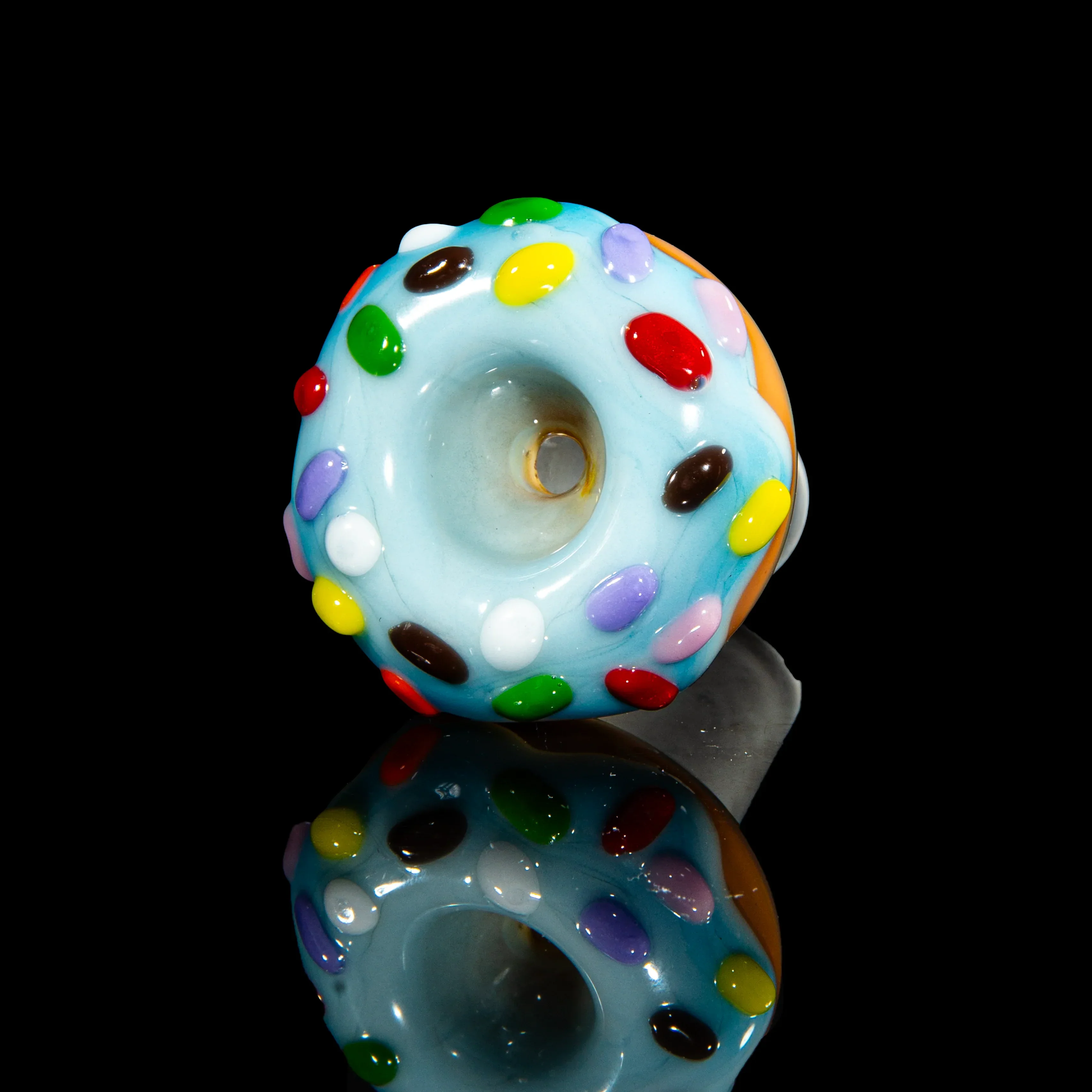 KGB Glass - Blue Raspberry Drip & Rainbow Sprinkles Donut Tube - Image 7