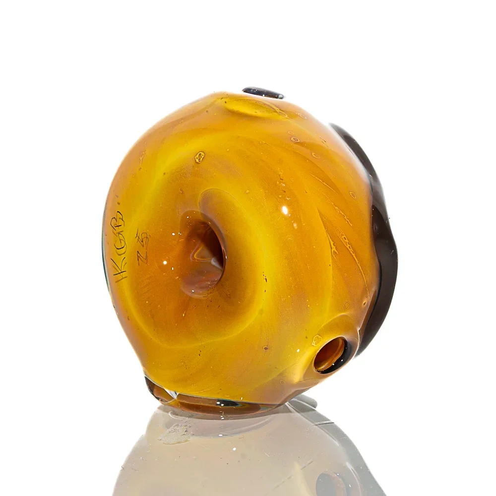 KGB Glass - Chocolate Frosted Half Sprinkle Mini Donut Dry Pipe - Image 2