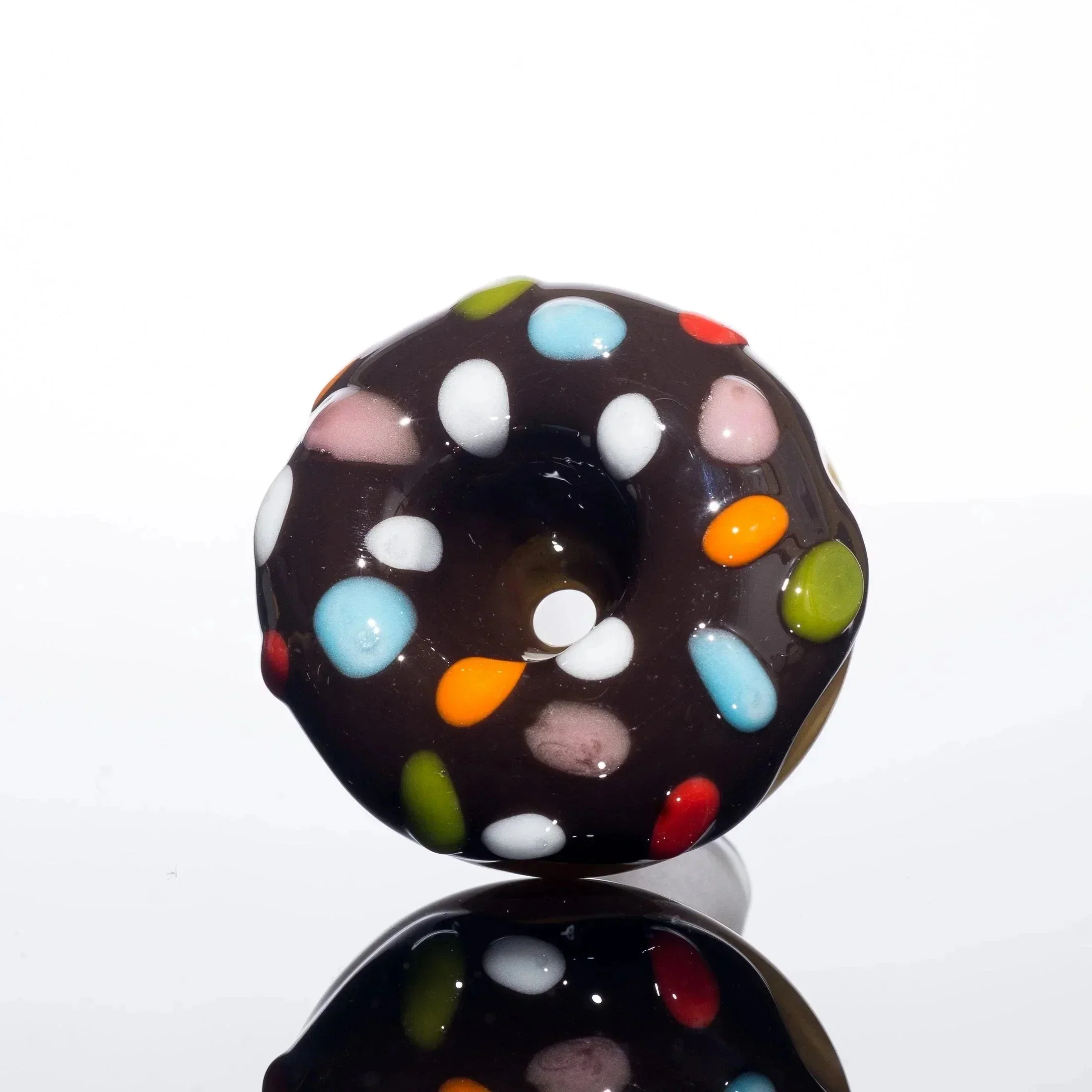 KGB Glass - Chocolate Frosted Spinkles 14mm Donut Slide - Image 3