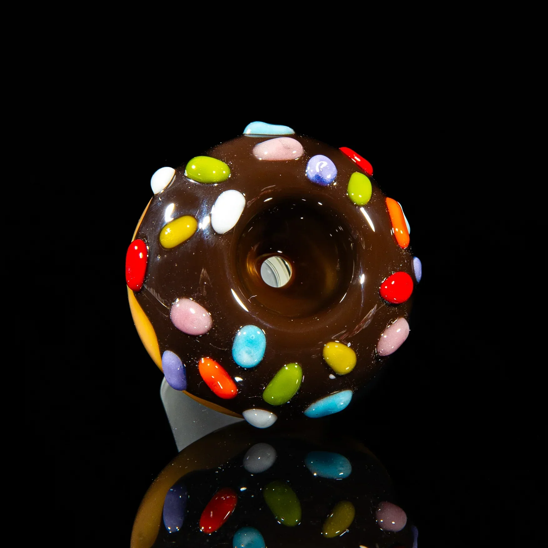 KGB Glass - Chocolate & Rainbow Sprinkles 14mm Slide - Image 2