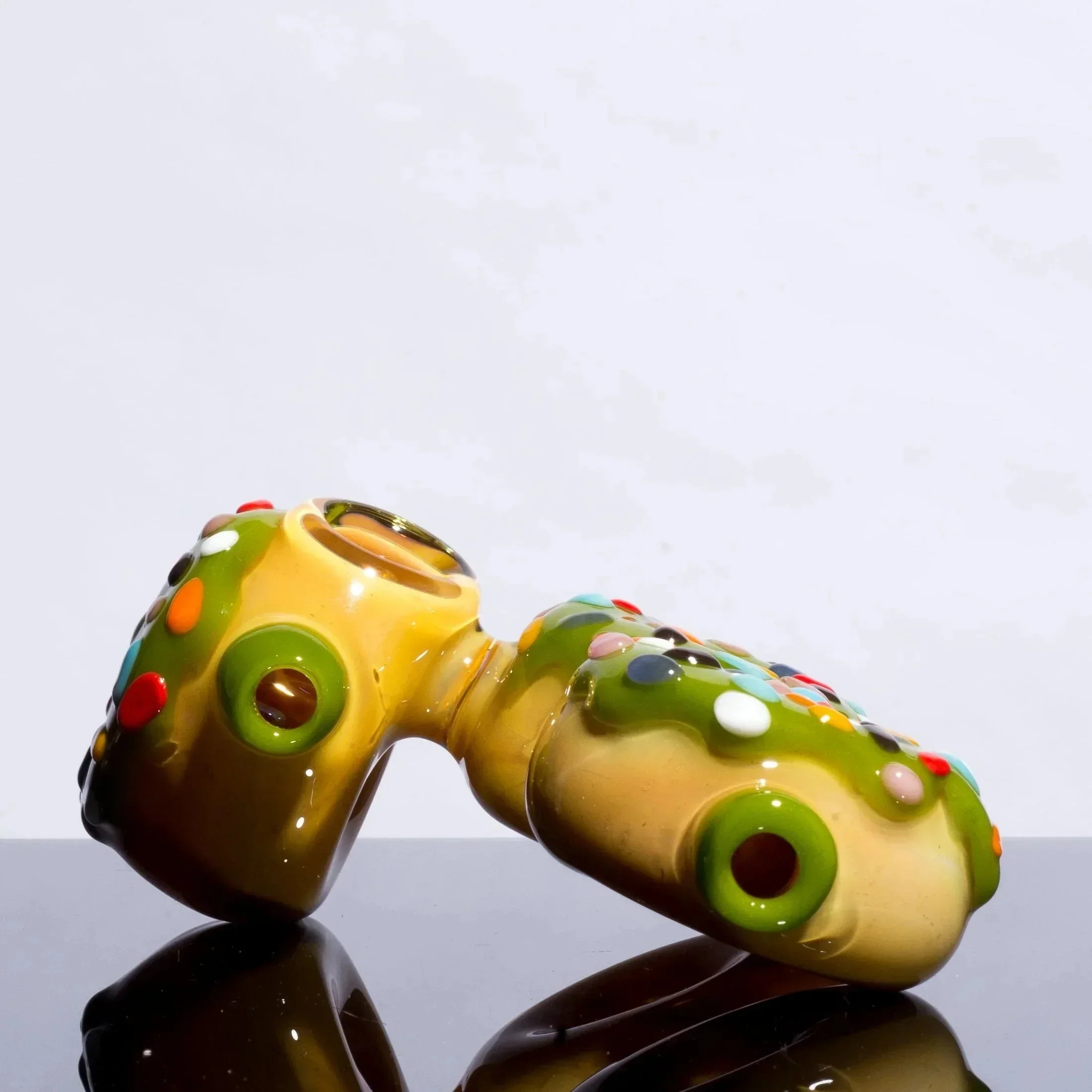 KGB Glass - Pistachio Frosted Sprinkles Donut Cluster - Image 10