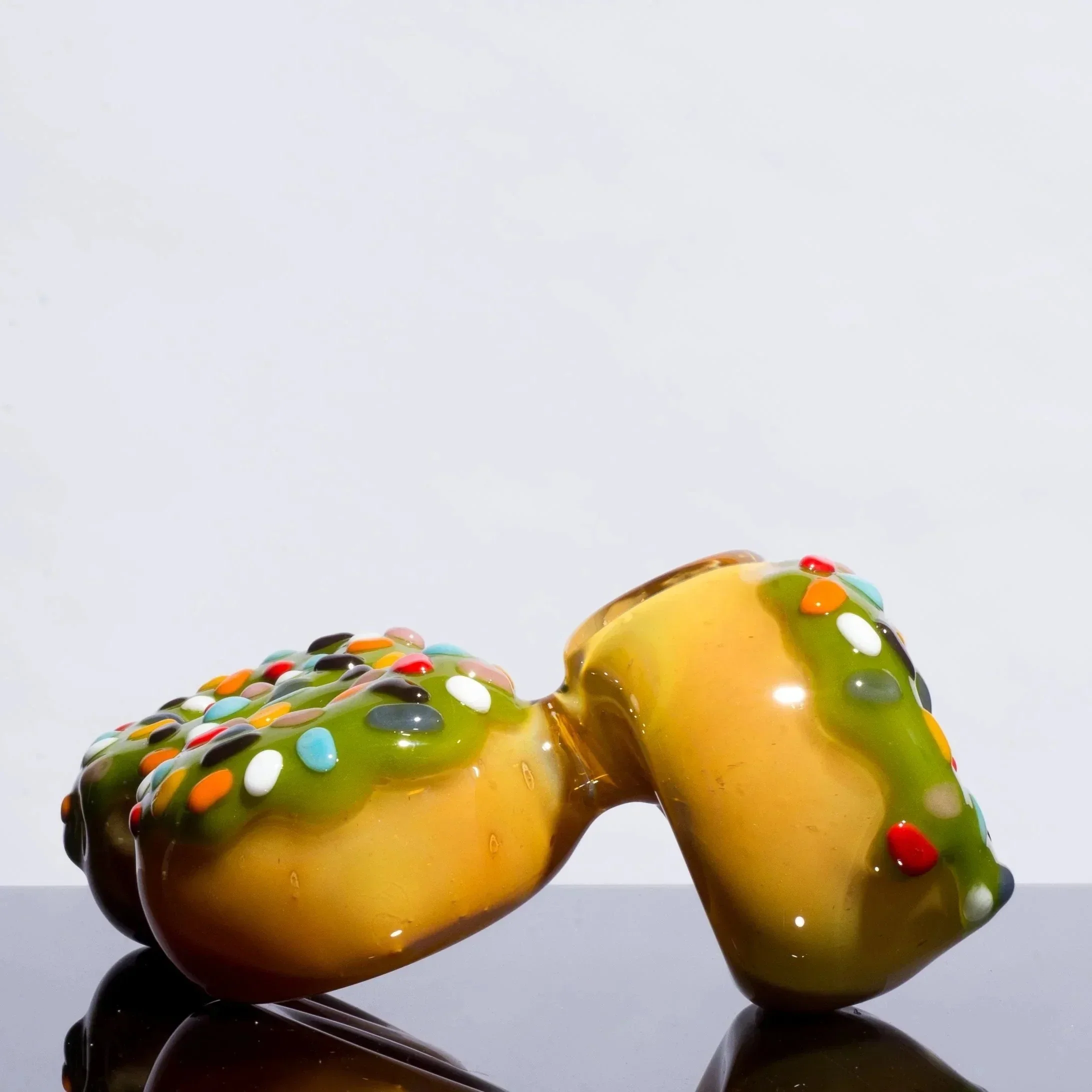 KGB Glass - Pistachio Frosted Sprinkles Donut Cluster - Image 7