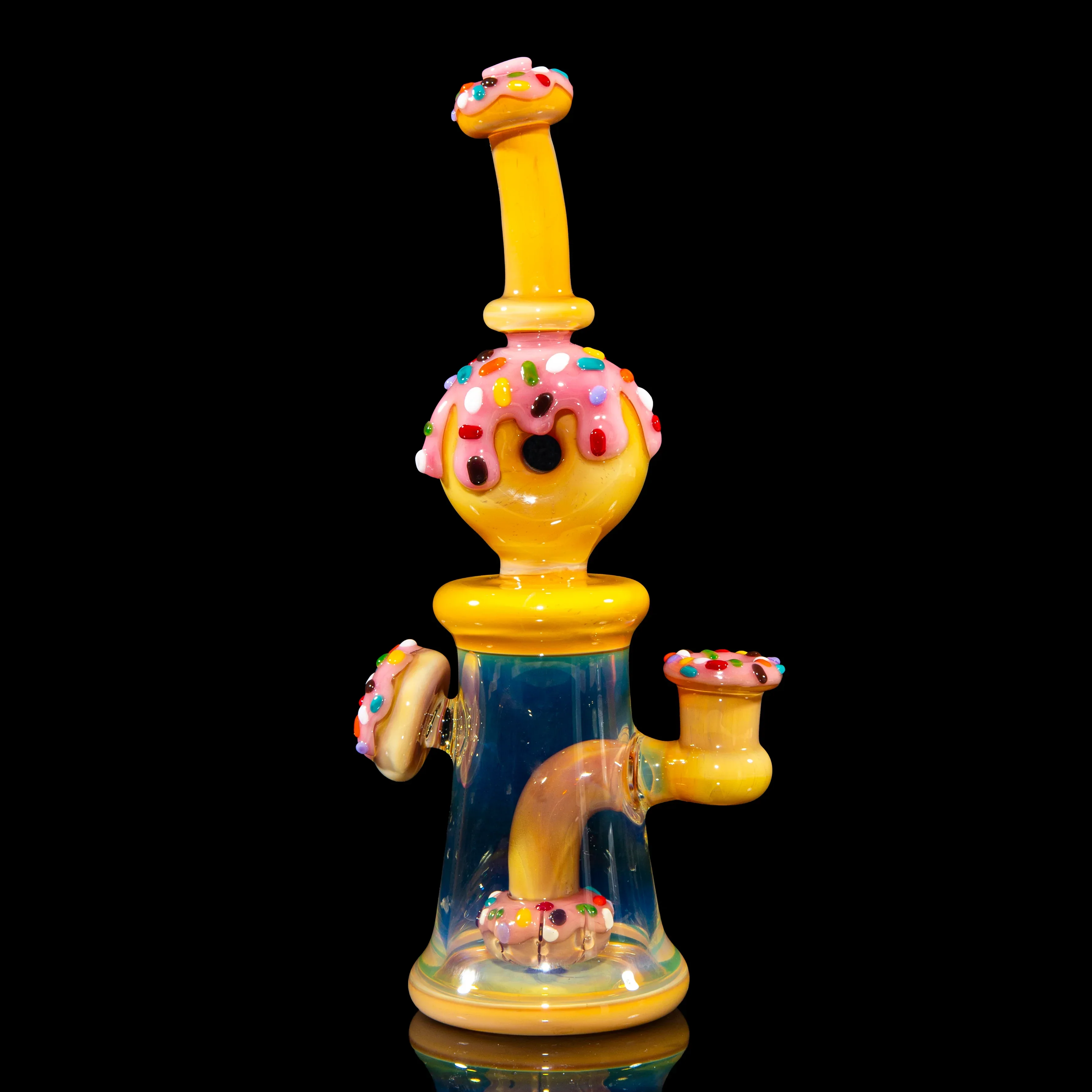 KGB Glass - Strawberry Dip & Rainbow Sprinkles Donut Rig - Image 3