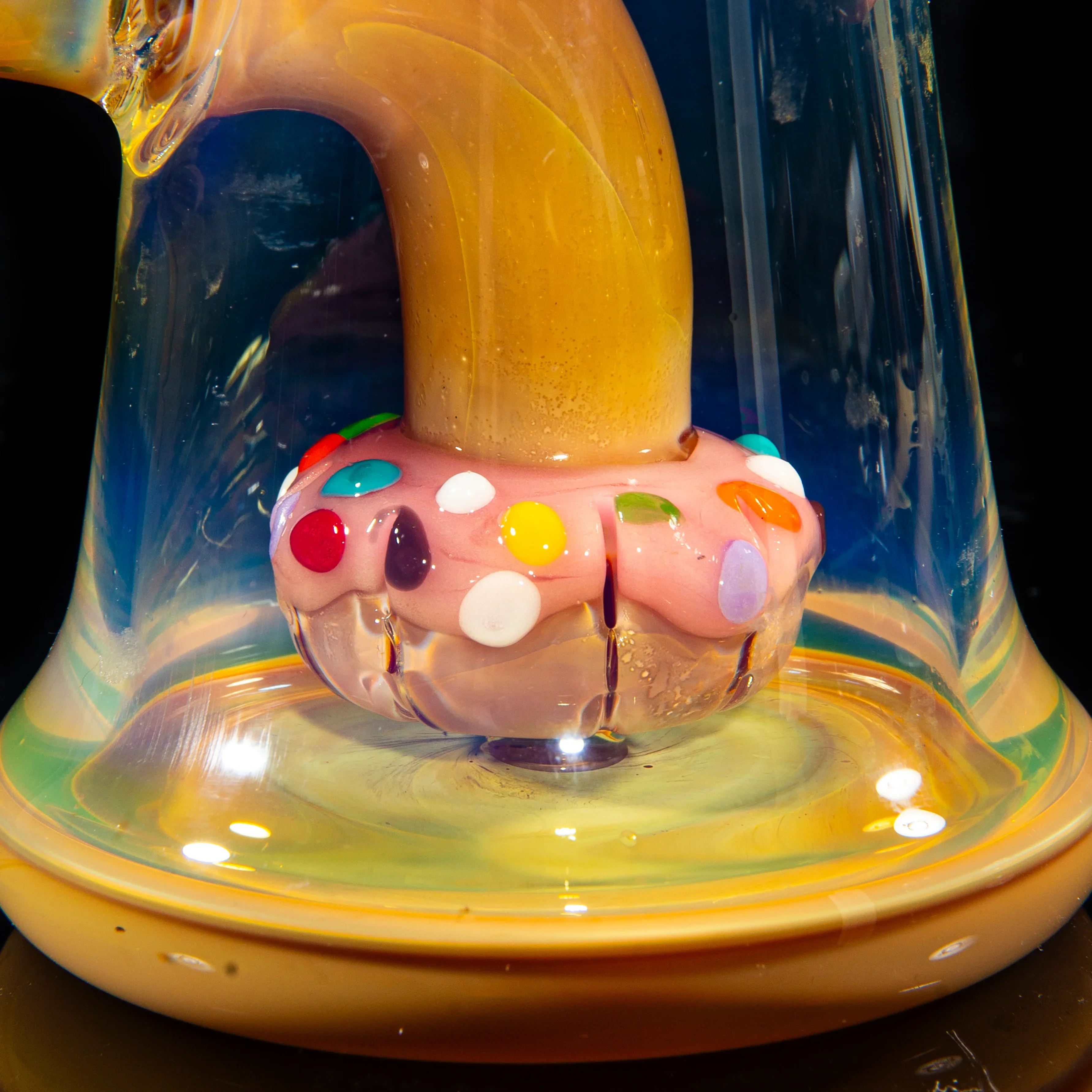 KGB Glass - Strawberry Dip & Rainbow Sprinkles Donut Rig - Image 5