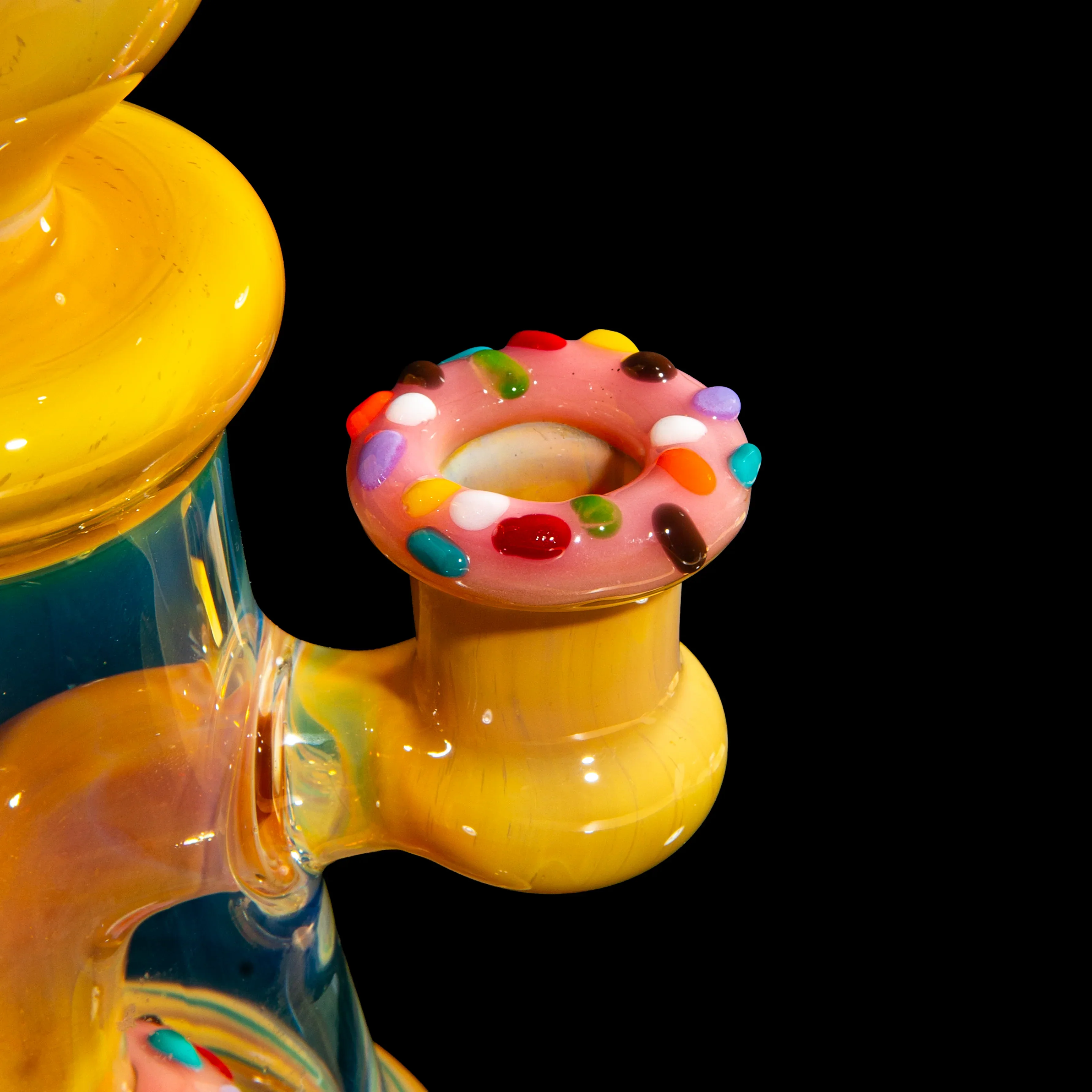 KGB Glass - Strawberry Dip & Rainbow Sprinkles Donut Rig - Image 7