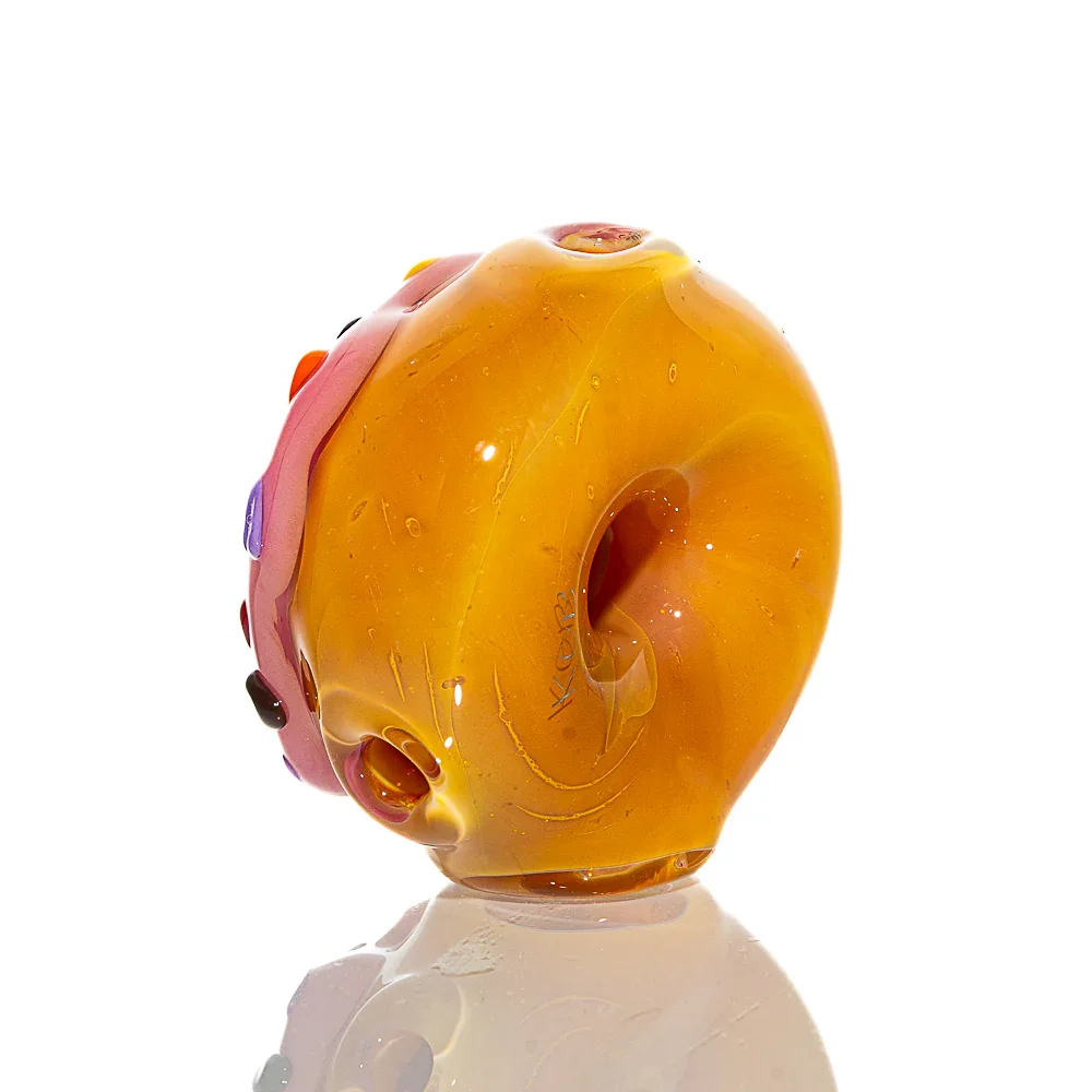 KGB Glass - Strawberry Frosted Sprinkle Mini Donut Dry Pipe - Image 2