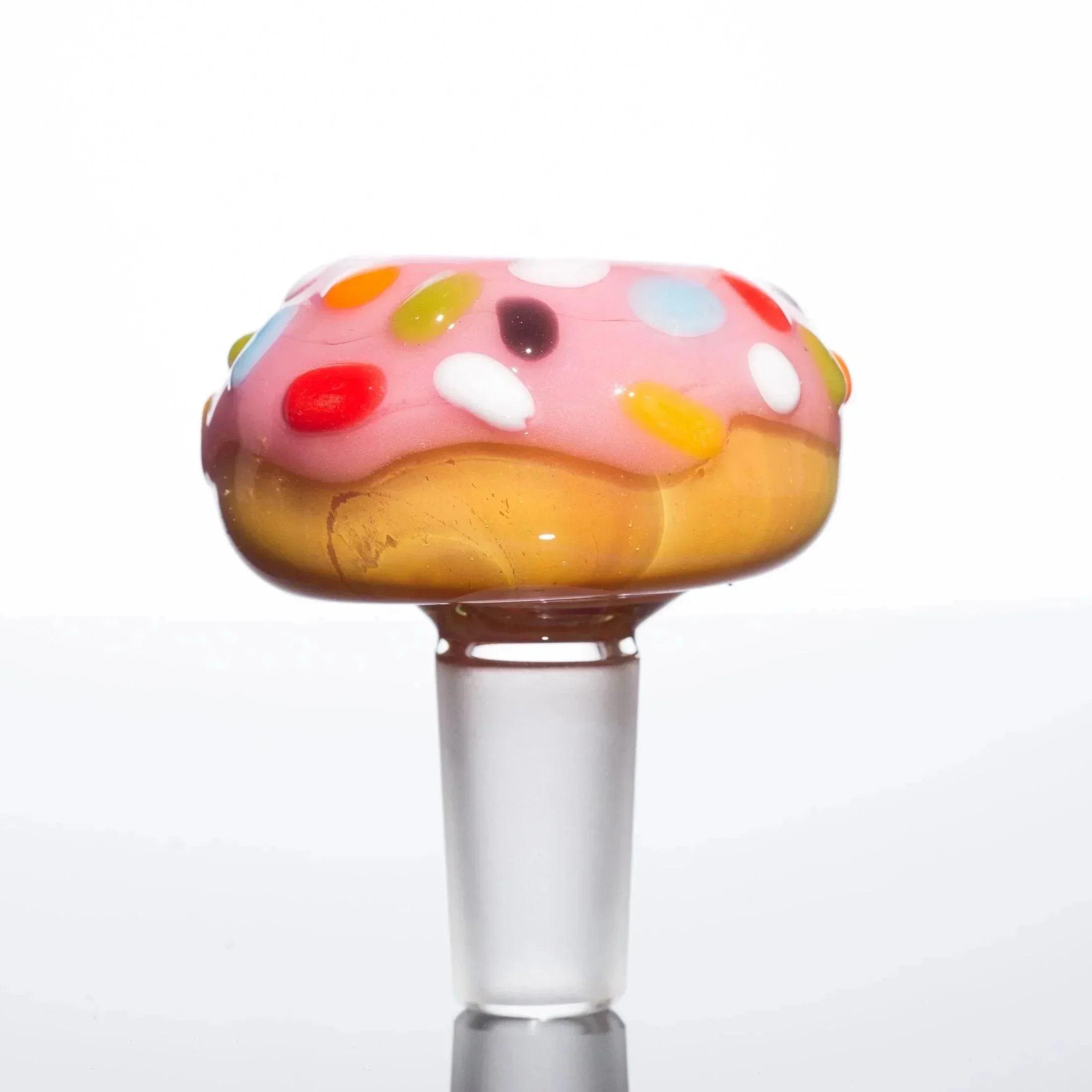 KGB Glass - Strawberry Frosted Sprinkles 14mm Donut Slide - Image 2