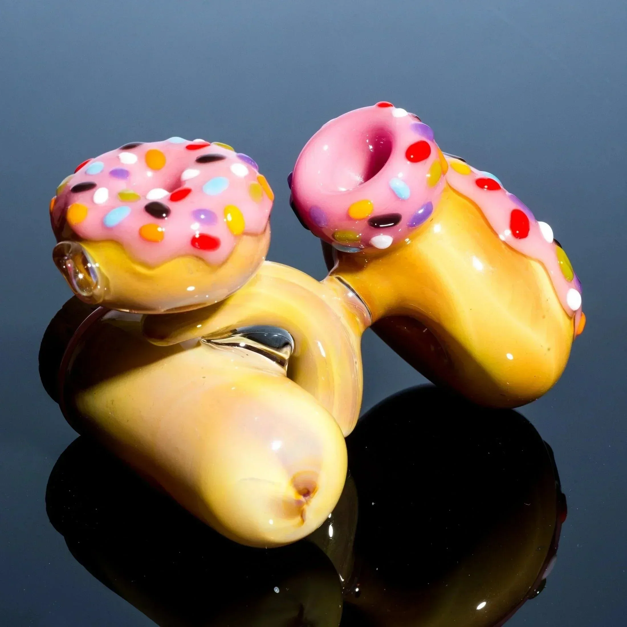 KGB Glass - Strawberry Frosted Sprinkles Donut Jar Lock - Image 10