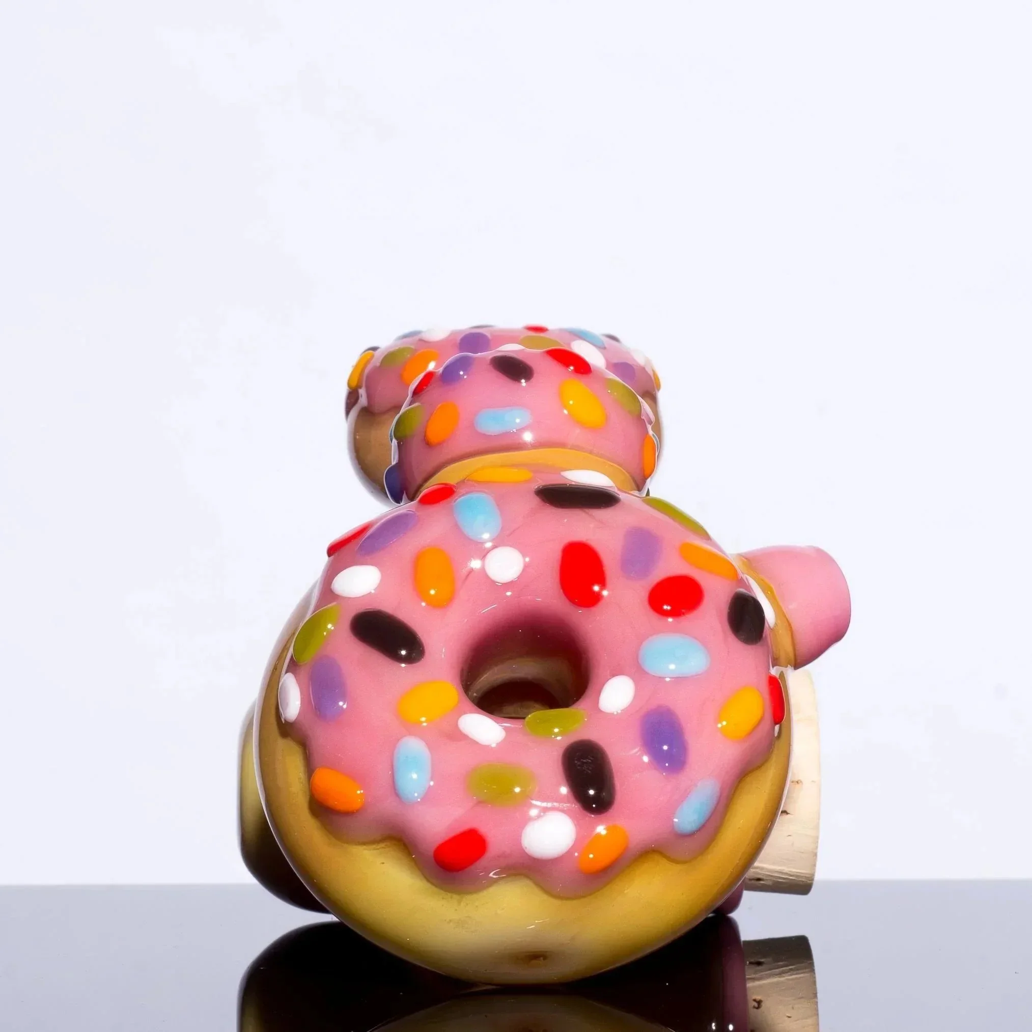 KGB Glass - Strawberry Frosted Sprinkles Donut Jar Lock - Image 2