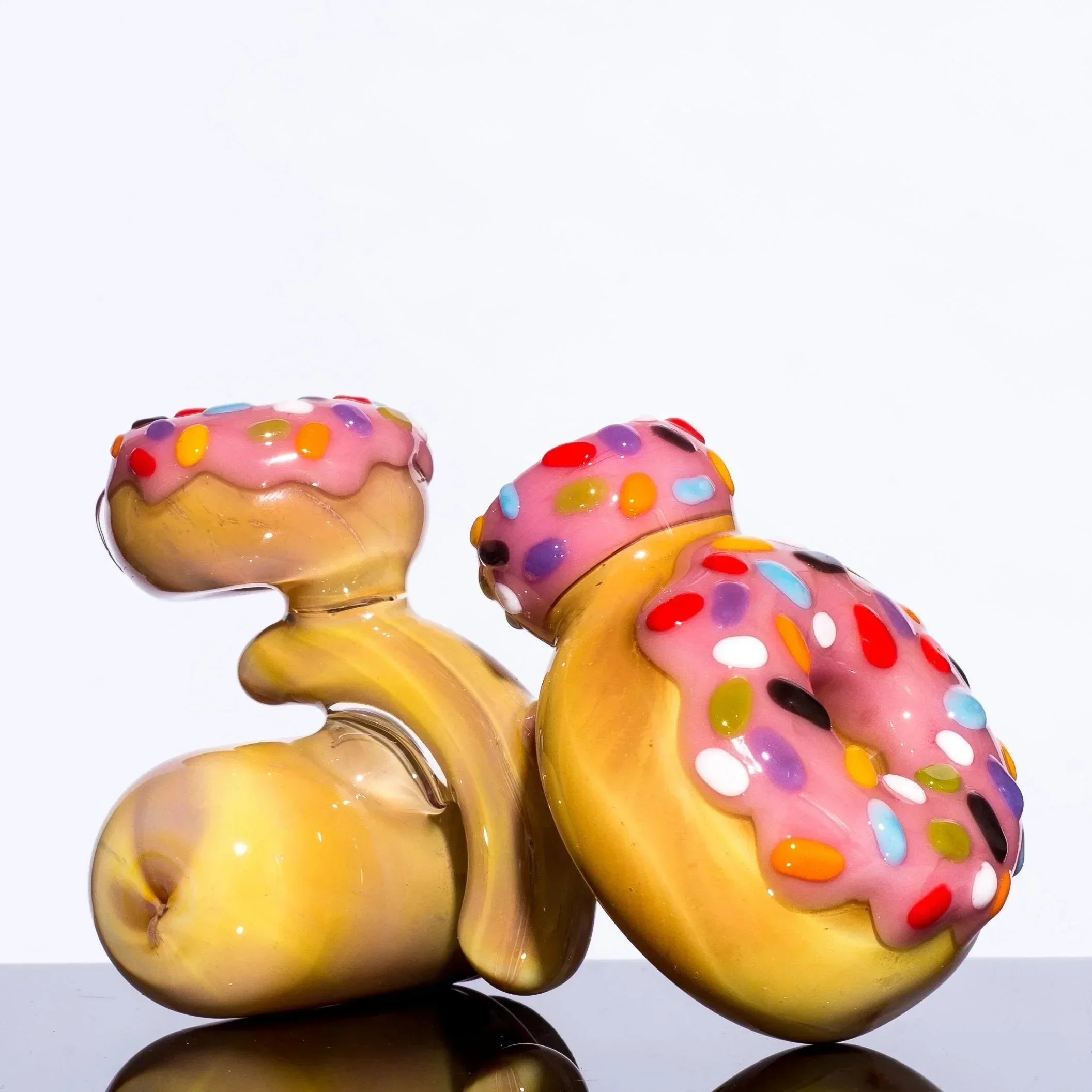KGB Glass - Strawberry Frosted Sprinkles Donut Jar Lock - Image 3