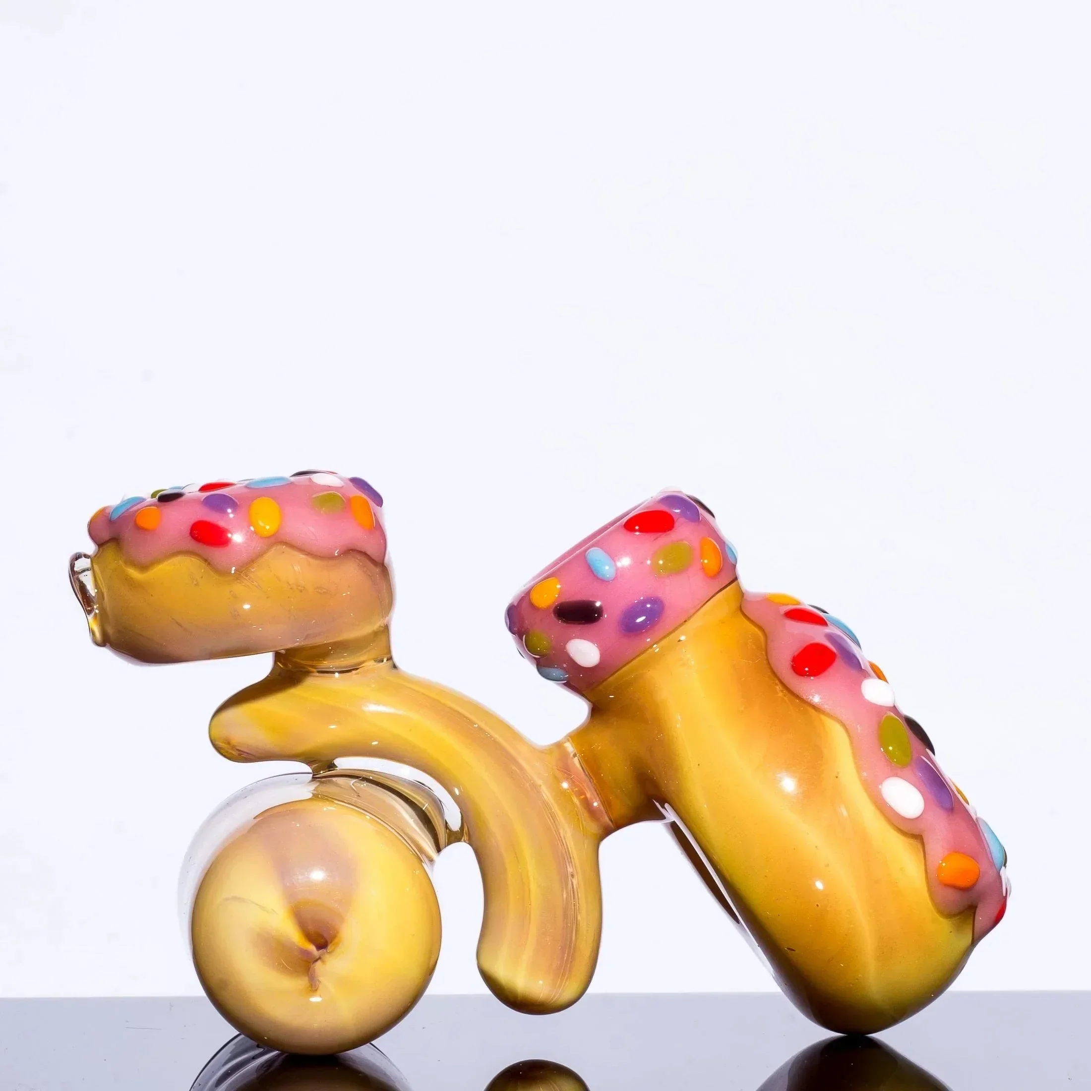 KGB Glass - Strawberry Frosted Sprinkles Donut Jar Lock - Image 4